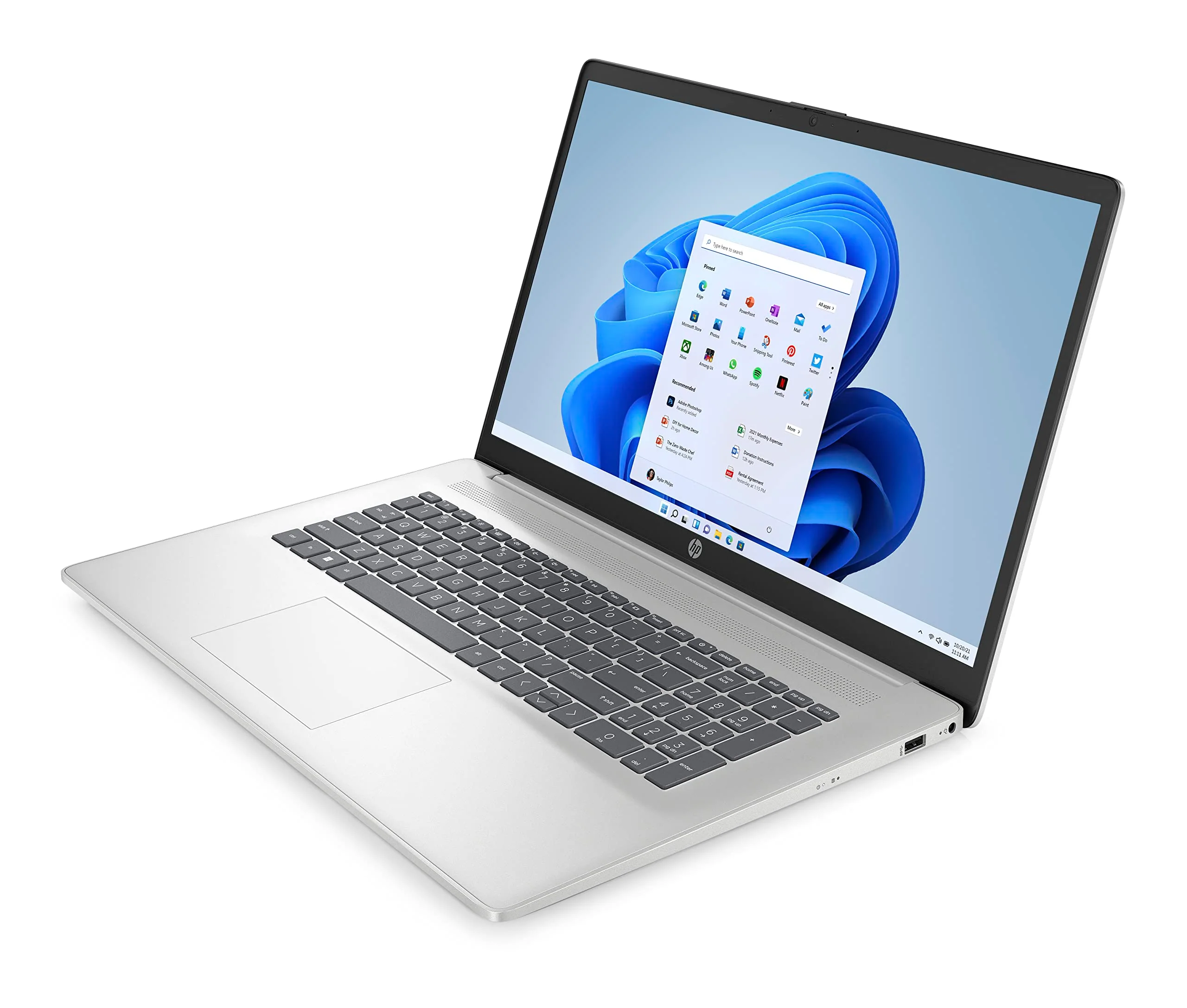 HP Laptop 17 mit Intel Core i7-1355U | 17,3" FHD Display | 16 GB DDR4 RAM | 1 TB SSD | Intel Graphics | Akkulaufzeit 8 Stunden | Windows 11 Home | QWERTZ | Silber - Image 5