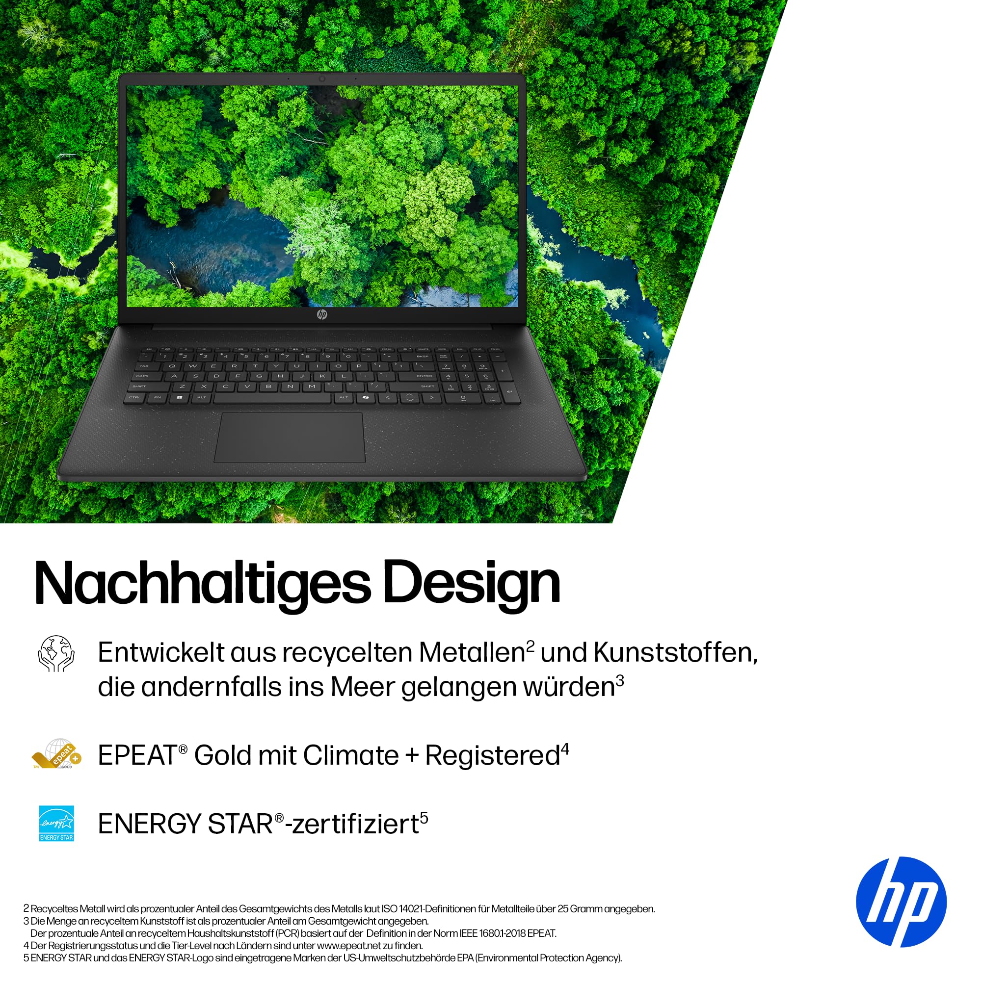 HP Laptop mit 17,3" FHD Display, AMD Ryzen 5 7520U, 8 GB DDR5 RAM, 512 GB SSD, AMD Radeon-Grafik, Windows 11, QWERTZ, Schwarz inkl. 25 GB Dropbox-Speicher für 12 Monate - Image 5