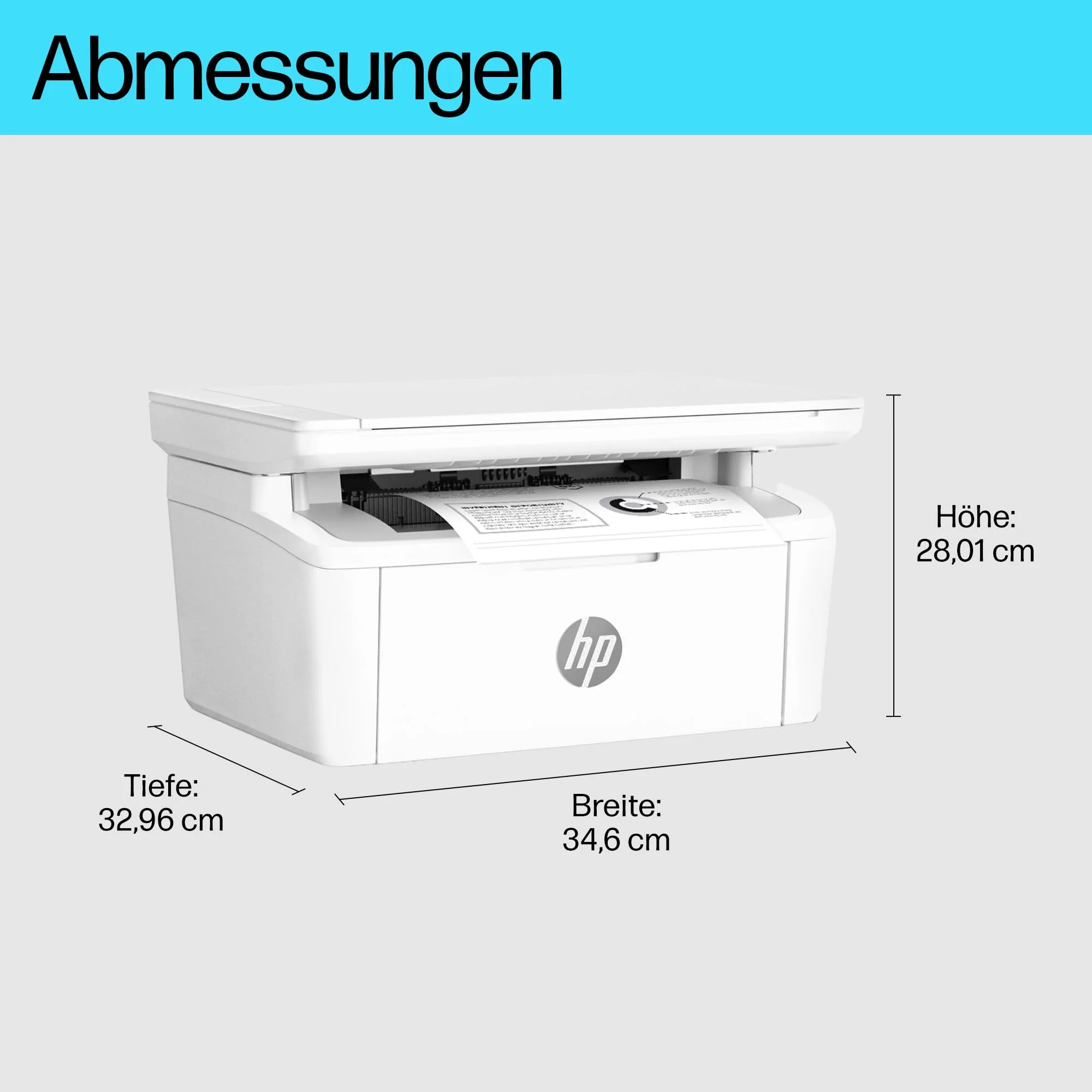 HP LaserJet MFP M140w Multifunktions-Laserdrucker, Monolaser, Drucker, Scanner, Kopierer, Duplex-Druck, DIN A4, WLAN, Airprint, Schwarz-weiß-Drucker - Image 8