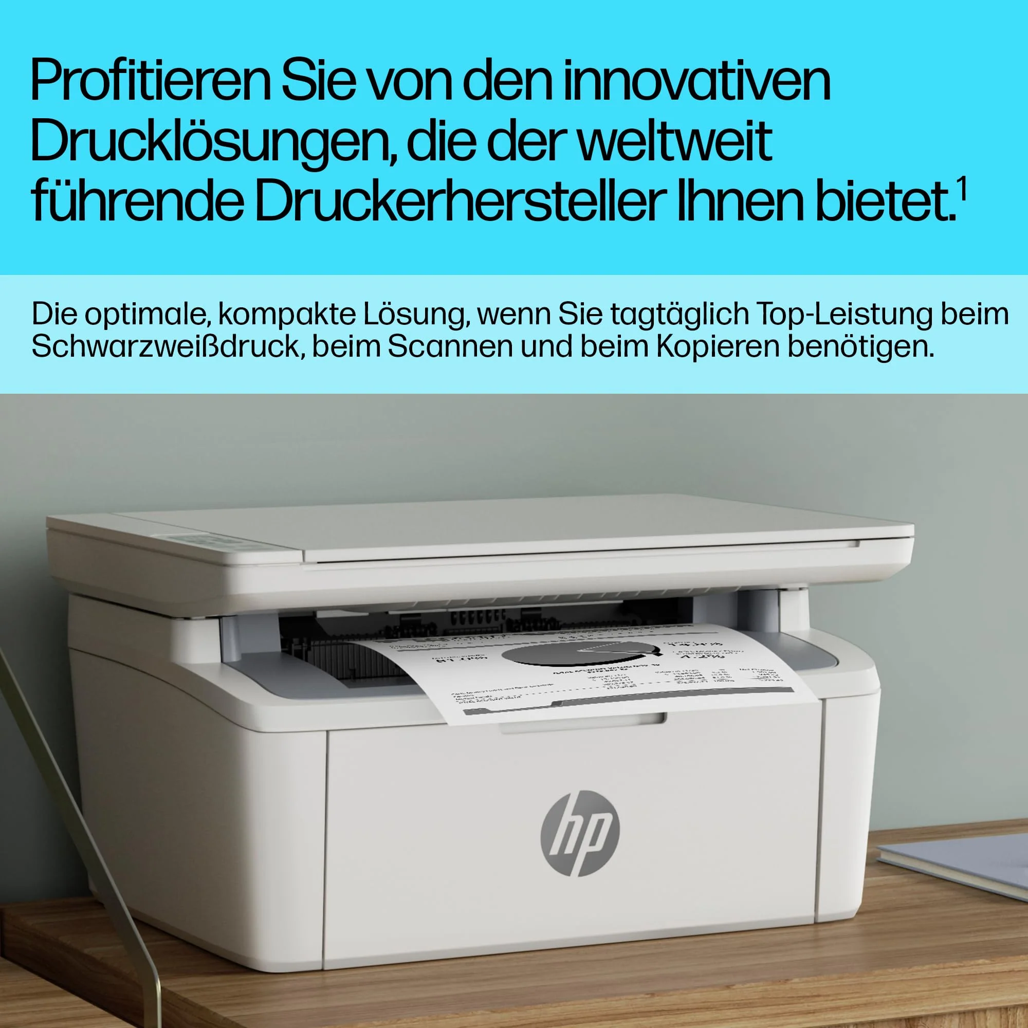HP LaserJet MFP M140w Multifunktions-Laserdrucker, Monolaser, Drucker, Scanner, Kopierer, Duplex-Druck, DIN A4, WLAN, Airprint, Schwarz-weiß-Drucker - Image 9