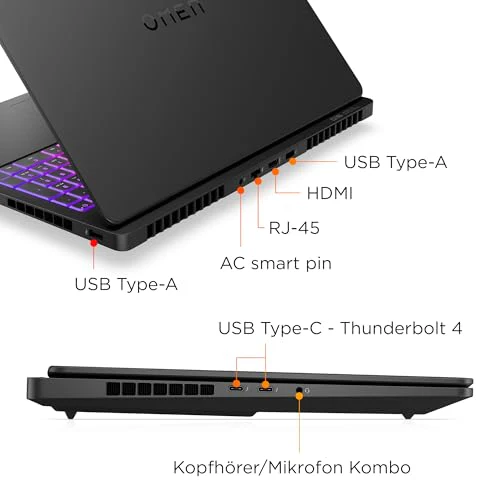 HP Omen MAX Gaming Laptop | 16 Zoll 2K Display 165Hz | Intel Ultra 9-275HX (24C) | NVIDIA GeForce RTX 5080 16GB VRAM | 32GB DDR5 RAM | 1 TB SSD | Windows 11 | QWERTZ | Alu Gehäuse | Shadow Black - Image 7