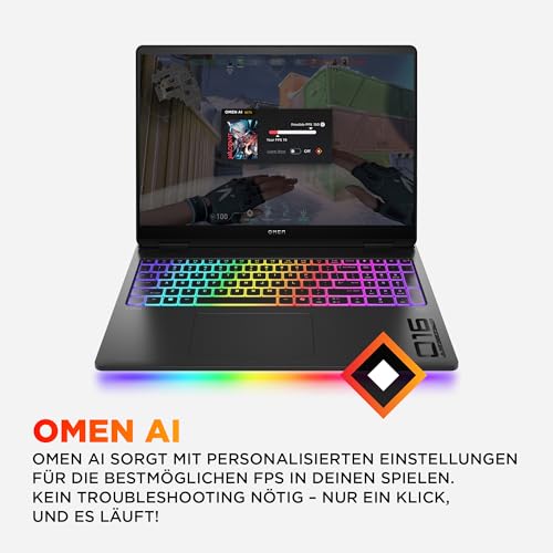 HP Omen MAX Gaming Laptop | 16 Zoll UWVA 2.5K OLED Display 240Hz | Intel Ultra 9-275HX (24C) | NVIDIA GeForce RTX 5090 24GB VRAM | 64 GB DDR5 RAM | 2 TB SSD | Windows 11 | QWERTZ | Alu Shadow Black - Image 10