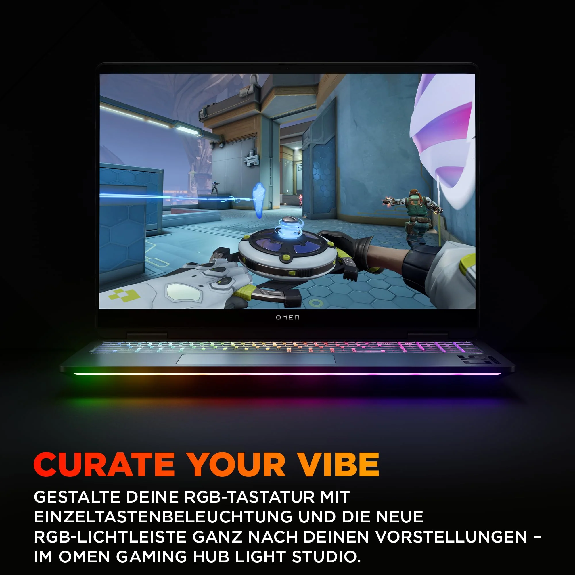 HP Omen MAX Gaming Laptop | 16 Zoll UWVA 2.5K OLED Display 240Hz | Intel Ultra 9-275HX (24C) | NVIDIA GeForce RTX 5090 24GB VRAM | 64 GB DDR5 RAM | 2 TB SSD | Windows 11 | QWERTZ | Alu Shadow Black - Image 12