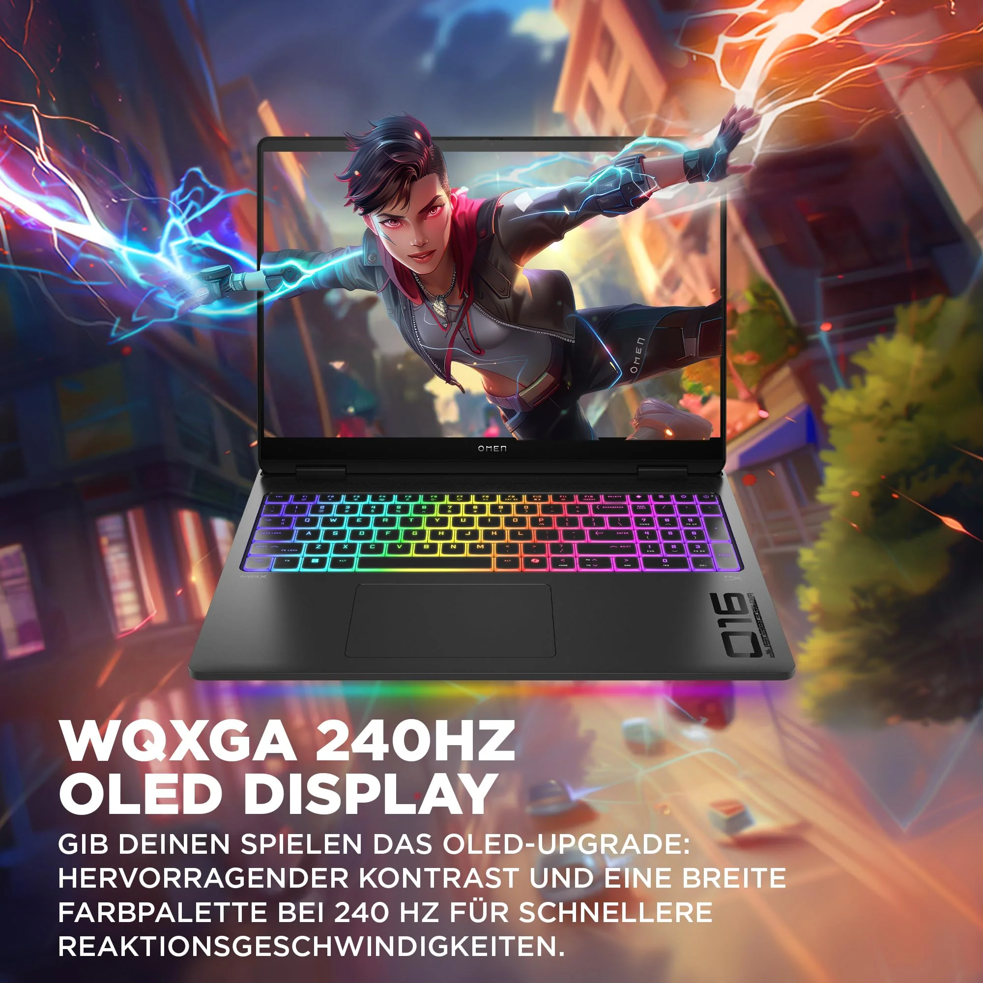 HP Omen MAX Gaming Laptop | 16 Zoll UWVA 2.5K OLED Display 240Hz | Intel Ultra 9-275HX (24C) | NVIDIA GeForce RTX 5090 24GB VRAM | 64 GB DDR5 RAM | 2 TB SSD | Windows 11 | QWERTZ | Alu Shadow Black - Image 13