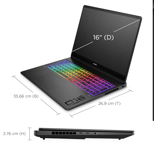 HP Omen MAX Gaming Laptop | 16 Zoll UWVA 2.5K OLED Display 240Hz | Intel Ultra 9-275HX (24C) | NVIDIA GeForce RTX 5090 24GB VRAM | 64 GB DDR5 RAM | 2 TB SSD | Windows 11 | QWERTZ | Alu Shadow Black - Image 8