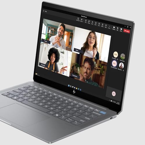 HP OmniBook Ultra Next Gen AI Laptop | AMD Ryzen AI 9 HX 375 mit dedizierte NPU für KI | 55 NPU TOPS | Copilot+ PC | 14" 2,8K IPS Touchscreen 400 Nits | 32 GB RAM | 1TB SSD | QWERTZ | Win11 | Silber - Image 2