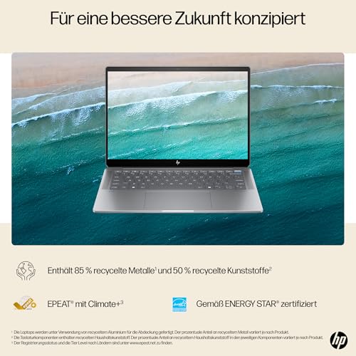 HP OmniBook Ultra Next Gen AI Laptop | AMD Ryzen AI 9 HX 375 mit dedizierte NPU für KI | 55 NPU TOPS | Copilot+ PC | 14" 2,8K IPS Touchscreen 400 Nits | 32 GB RAM | 1TB SSD | QWERTZ | Win11 | Silber - Image 4
