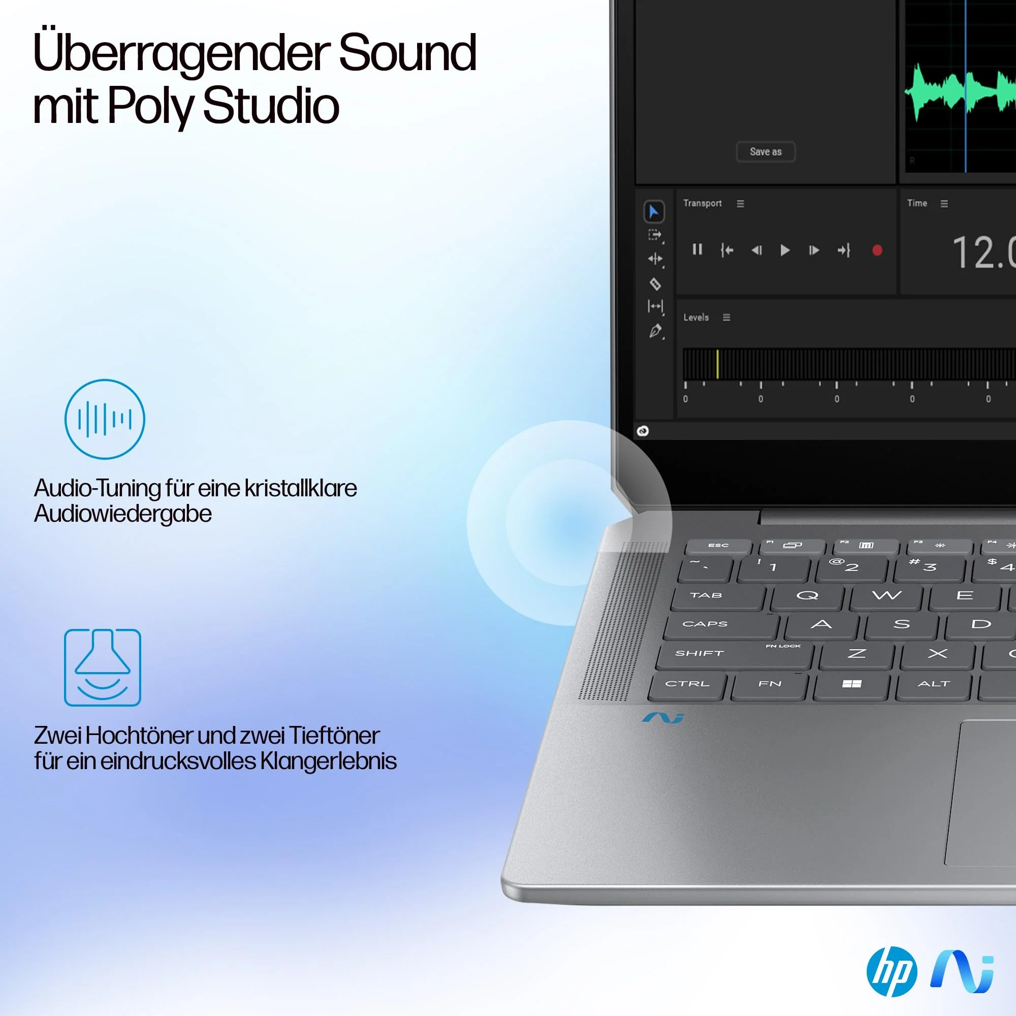 HP OmniBook Ultra Next Gen AI Laptop | AMD Ryzen AI 9 HX 375 mit dedizierte NPU für KI | 55 NPU TOPS | Copilot+ PC | 14" 2,8K IPS Touchscreen 400 Nits | 32 GB RAM | 1TB SSD | QWERTZ | Win11 | Silber - Image 8