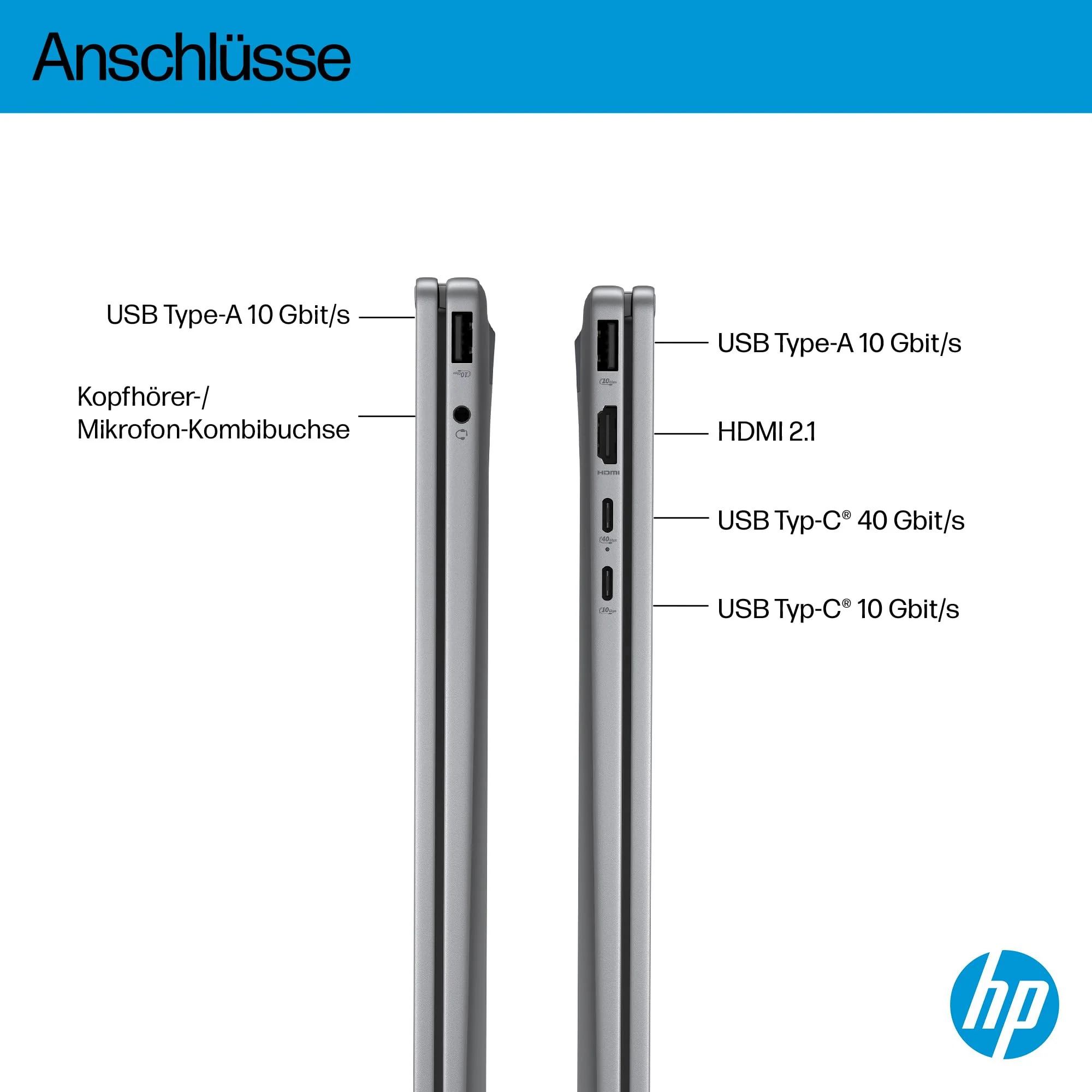 HP OmniBook X Flip 2in1 Next Gen AI Laptop | AMD Ryzen AI 5 340 (6C) | dedizierte NPU für KI | 50 NPU Tops | Copilot+ PC | 16" WUXGA 1920x1200 Touchscreen | 16GB | 512GB SSD | Win11 | QWERTZ | Silber - Image 19