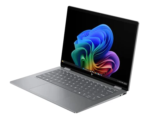 HP OmniBook X Flip 2in1 Next Gen AI Laptop| AMD Ryzen AI 7 350 (8C) | dedizierte NPU für KI | 50 NPU Tops | Copilot+ PC | 14" 3K 2880x1800 OLED-Touchscreen | 16GB | 1TB SSD | Win11 | QWERTZ | Silber - Image 8