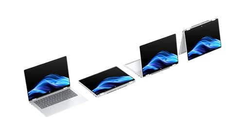 HP OmniBook X Flip 2in1 Next Gen AI Laptop | Intel Core Ultra 7 256V | dedizierte NPU für KI | 47 NPU Tops | Copilot+ PC | 14" 3K 2880x1800 OLED Touchscreen | 16GB | 1TB SSD | Win11 | QWERTZ | Silber - Image 3