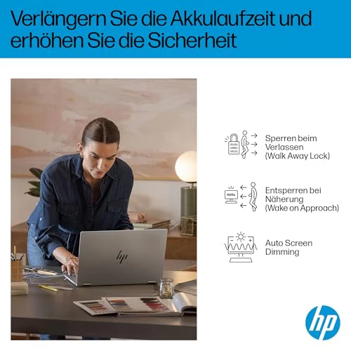 HP OmniBook X Flip 2in1 Next Gen AI Laptop | Intel Ultra 5-226V (8C) | dedizierte NPU für KI | 40 NPU Tops | Copilot+ PC | 16" WUXGA 1920x1200 Touchscreen | 16GB | 512GB SSD | Win11 | QWERTZ | Silber - Image 12