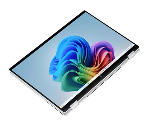 HP OmniBook X Flip 2in1 Next Gen AI Laptop | Intel Ultra 5-226V (8C) | dedizierte NPU für KI | 40 NPU Tops | Copilot+ PC | 16" WUXGA 1920x1200 Touchscreen | 16GB | 512GB SSD | Win11 | QWERTZ | Silber - Image 4