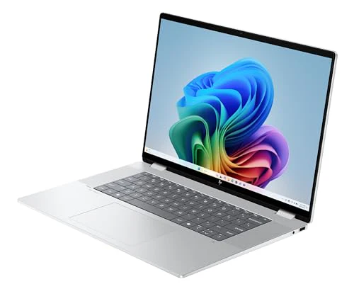 HP OmniBook X Flip 2in1 Next Gen AI Laptop | Intel Ultra 5-226V (8C) | dedizierte NPU für KI | 40 NPU Tops | Copilot+ PC | 16" WUXGA 1920x1200 Touchscreen | 16GB | 512GB SSD | Win11 | QWERTZ | Silber - Image 7