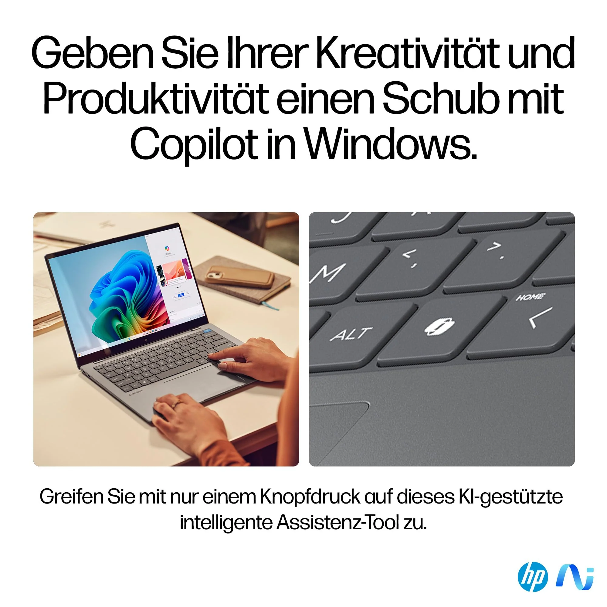 HP OmniBook X Next Gen AI Laptop | Qualcomm Snapdragon X Elite X1E-78-100 (12C) mit dedizierte NPU für KI | 45 NPU TOPS | Copilot+ PC | 14" 2,2K Touchscreen | 16 GB RAM | 1TB SSD | Win11 | Silber - Image 13
