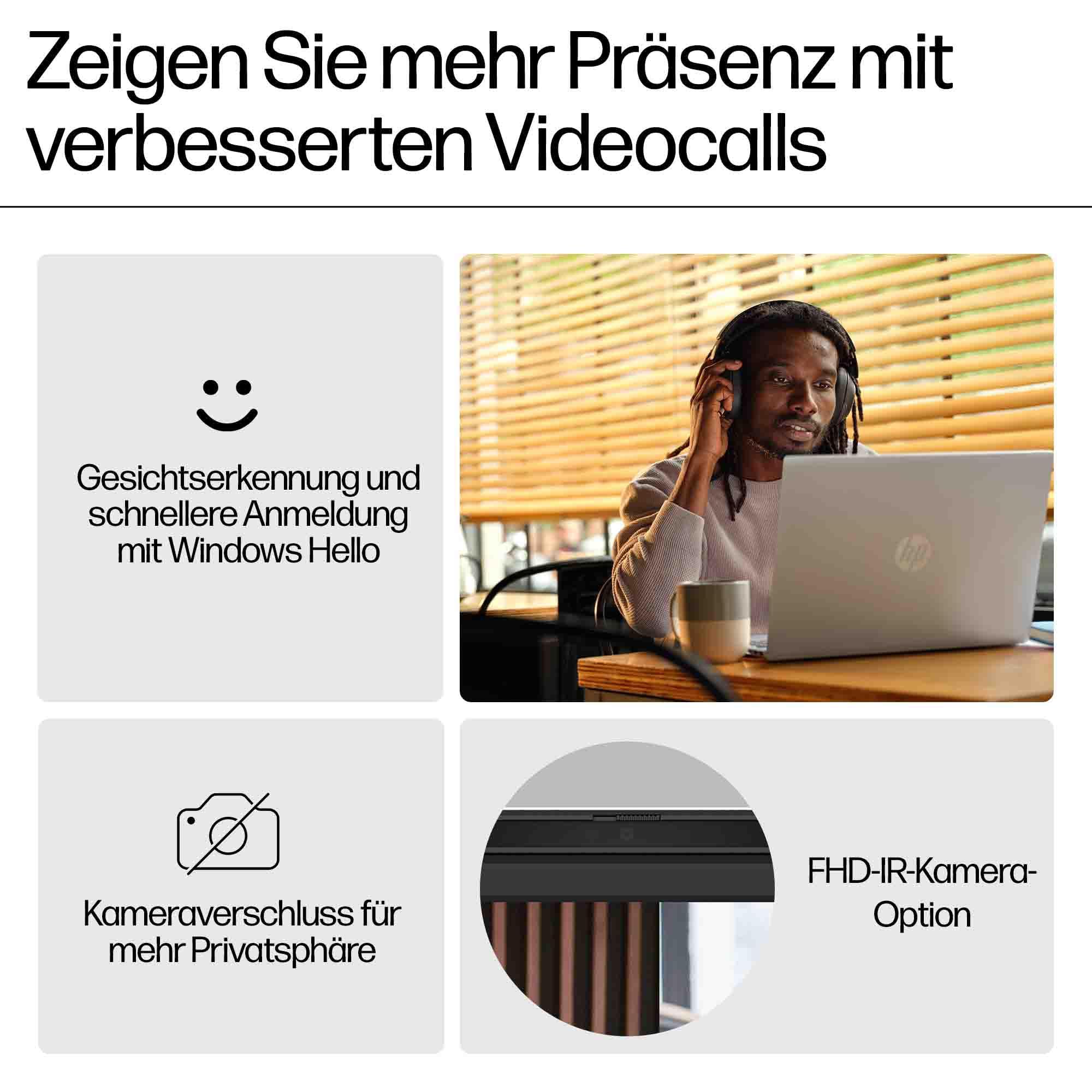 HP Pavilion Laptop, 16" WUXGA Touch-Display, AMD Ryzen 5 8540U, 8 GB DDR5 RAM, 512 GB PCIe NVMe SSD, AMD Radeon Graphics, QWERTZ, Windows 11 Home, Silber - Image 7