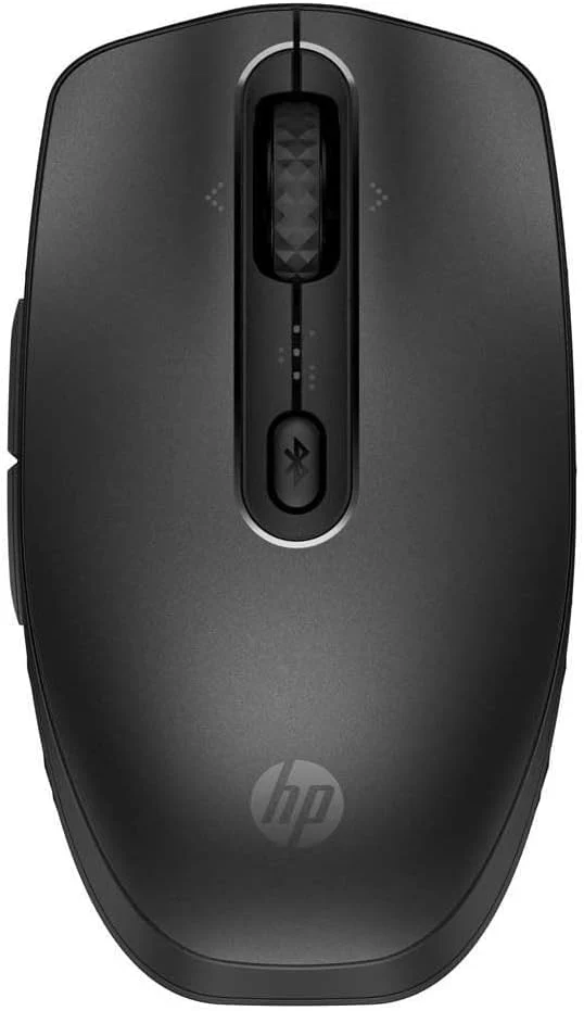 HP Pavilion Plus Laptop, 14" 3K OLED Display, 120 Hz, AMD Ryzen 7 7840U, 16 GB LPDDR5x RAM, 1 TB SSD, AMD Radeon 780M, Windows 11, QWERTZ, Silber 690 Wiederaufladbare Wireless-Maus, Schwarz - Image 2