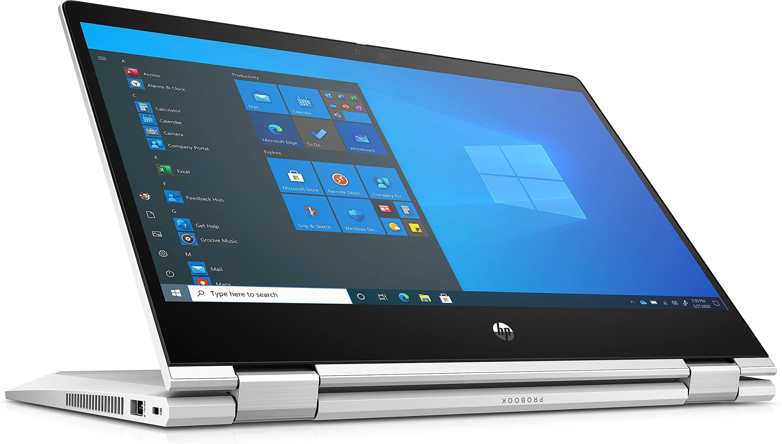 HP ProBook 435 G8 x360 2-in-1 Laptop 13,3 Zoll Full HD Touch Display, AMD Ryzen 7 5800U, 16GB DDR4 RAM, 512GB SSD, Windows 10 Pro, QWERTZ Tastatur, Silber - Image 2