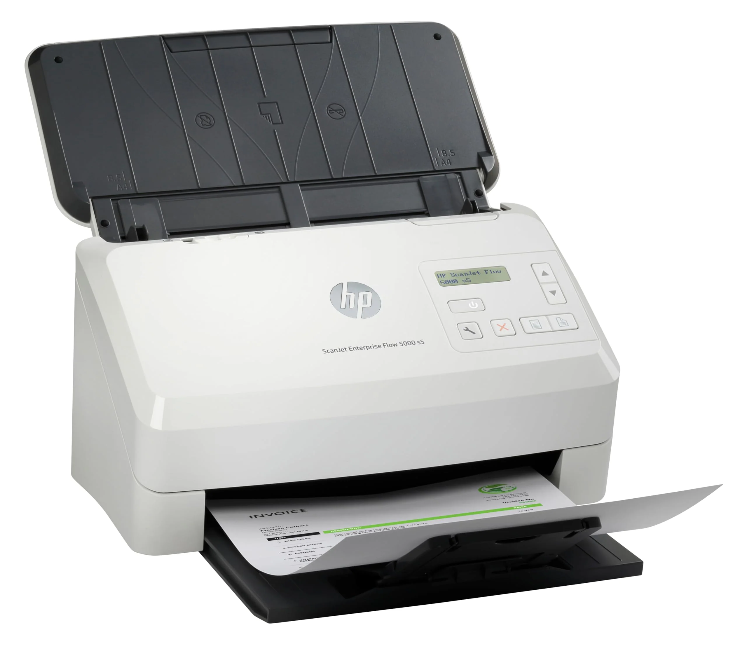 HP ScanJet Enterprise Flow 5000 s5, Scanner, Einzelblattzufuhr, 80-Blatt ADF, USB, bis zu 7.500 Seiten täglich - Image 4