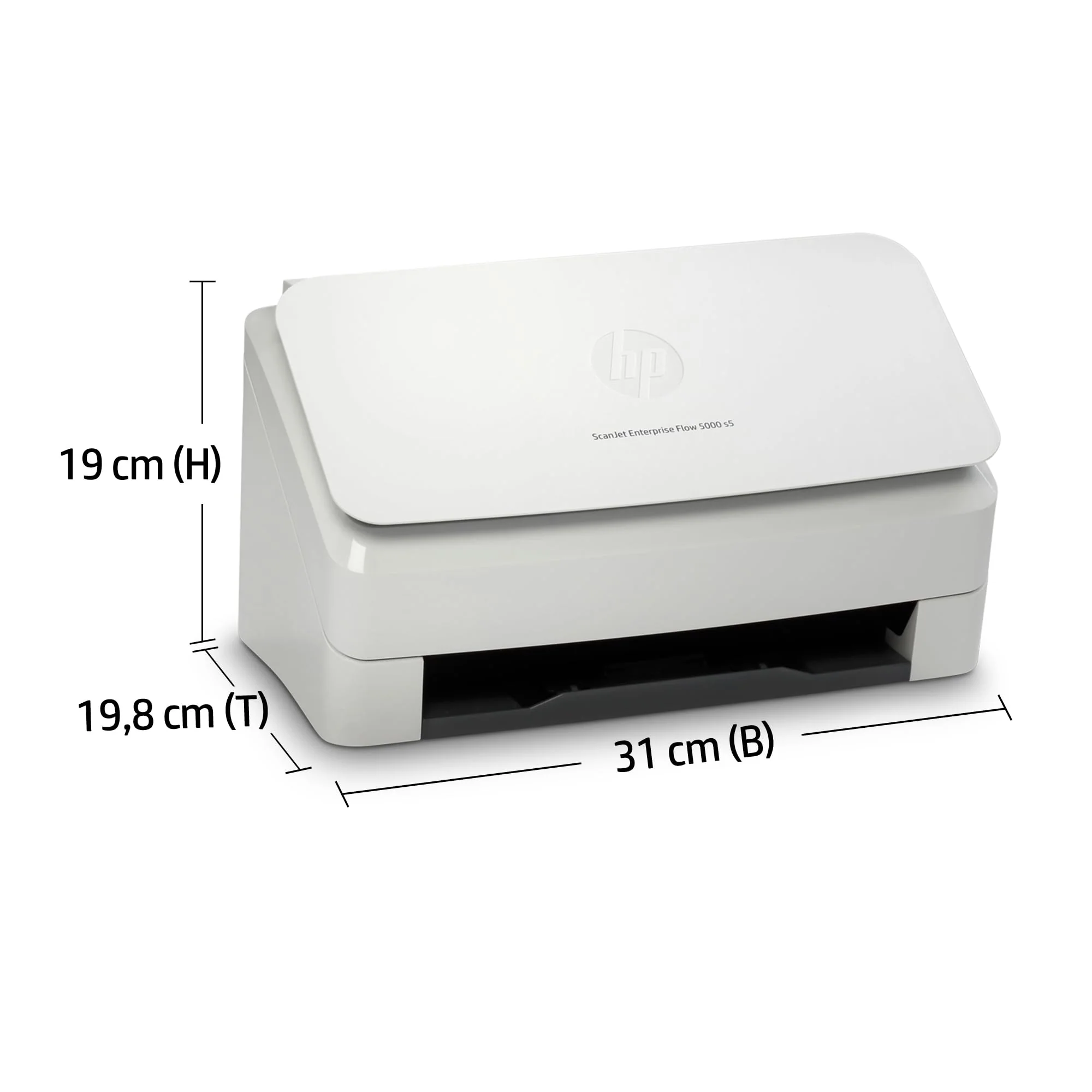 HP ScanJet Enterprise Flow 5000 s5, Scanner, Einzelblattzufuhr, 80-Blatt ADF, USB, bis zu 7.500 Seiten täglich - Image 5