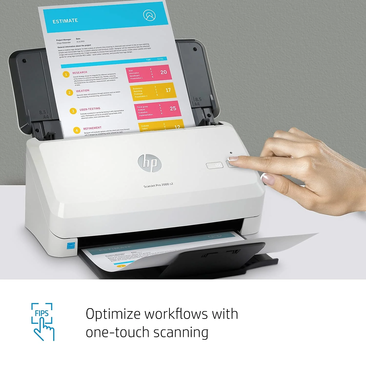 HP Scanjet Pro 2000 s2 Sheet-Feed - Dokumentenscanner - Desktop-Gerät - USB 3.0 - Image 4