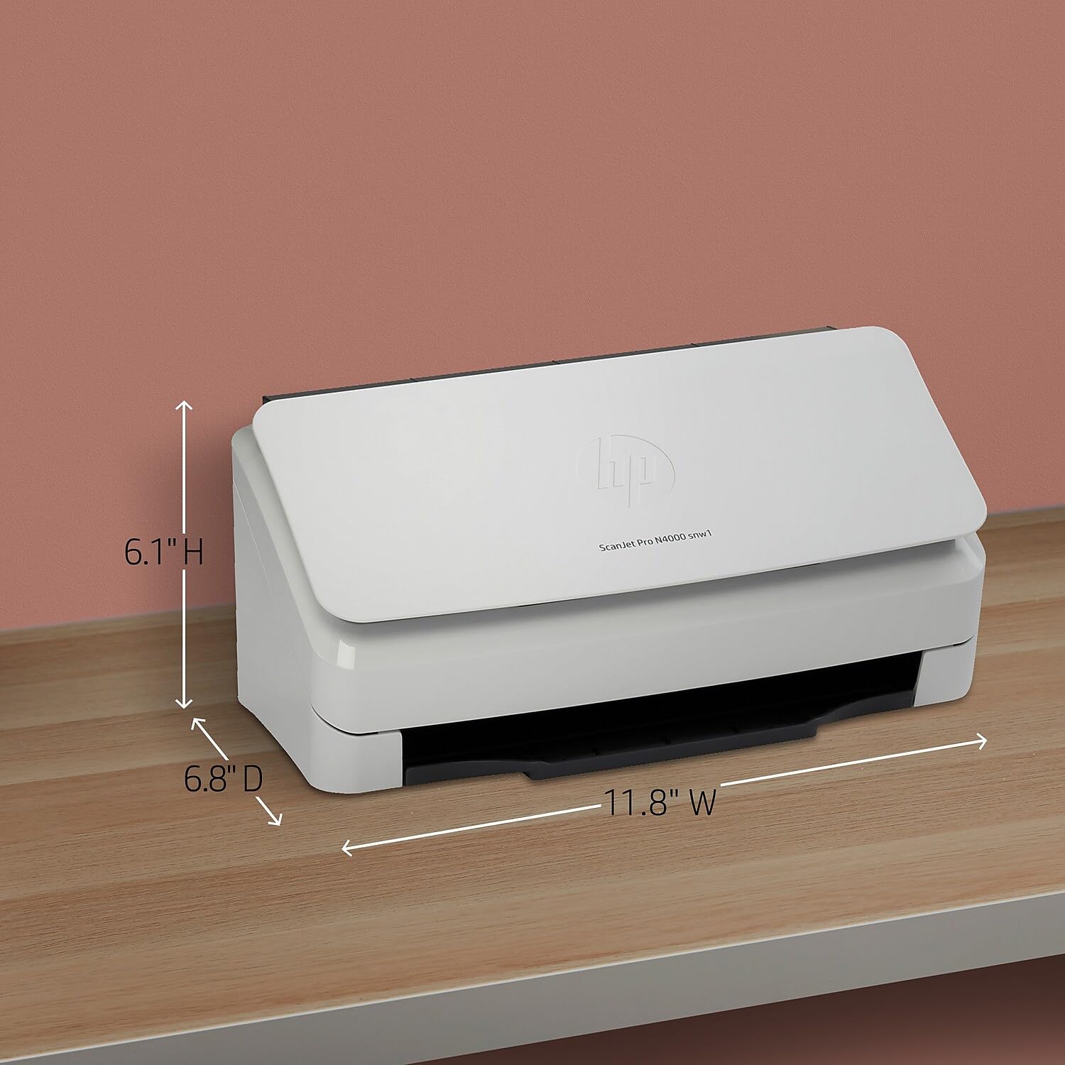 HP Scanjet Pro N4000 snw1 Sheet-Feed - Dokumentenscanner - Desktop-Gerät - USB 3.0, LAN, Wi-Fi(n) - Image 2