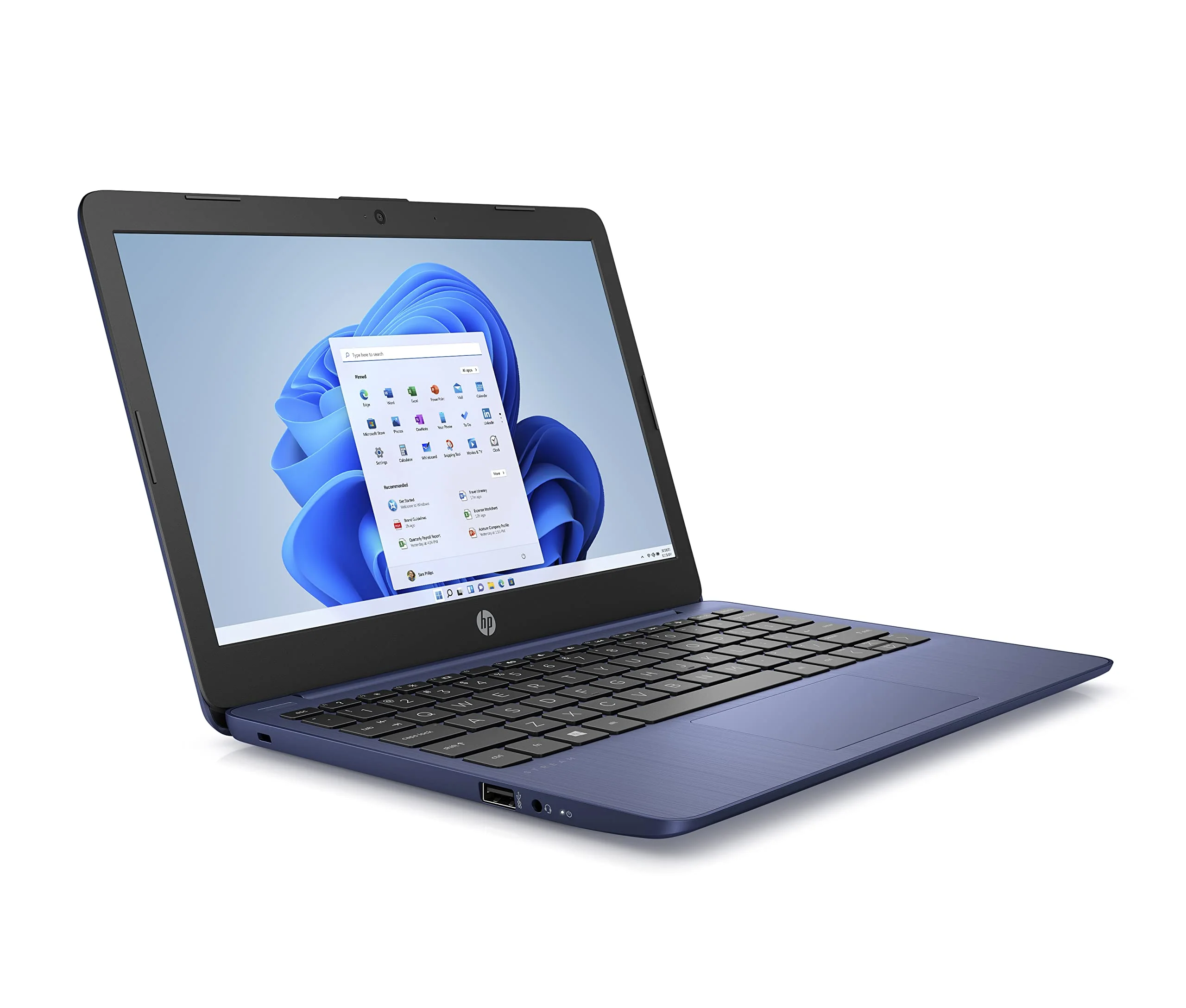 HP Stream Laptop 11,6 Zoll HD Display, Intel Celeron N4120, 4GB DDR4 RAM, 64GB eMMC, Intel Grafik, Windows 11 S-Mode, QWERTZ Tastatur, Blau, inkl. Microsoft Office 365 Single - Image 6