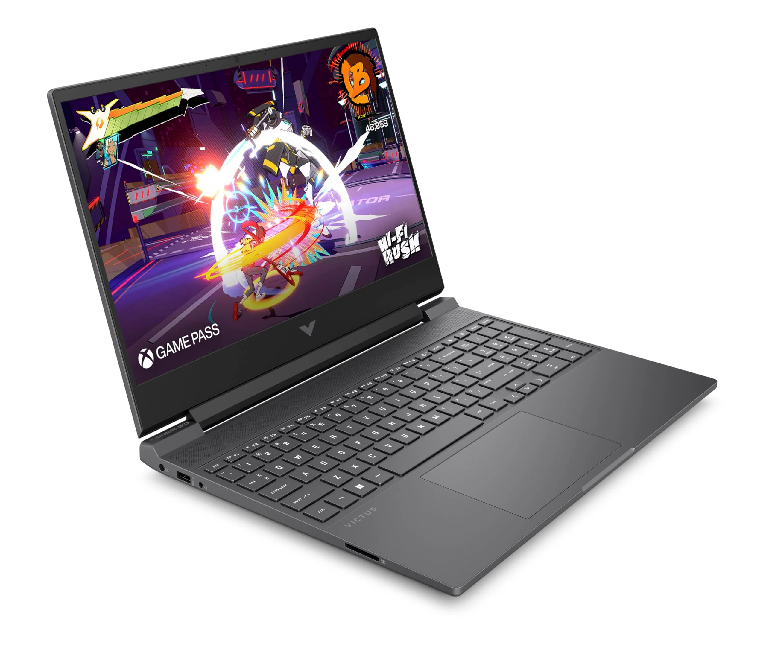HP VICTUS Gaming Laptop, 15,6" FHD Display 144Hz, AMD Ryzen 5 8640H, 16 GB DDR5 RAM, 512 GB SSD, NVIDIA GeForce RTX 4050 (6GB), QWERTZ, Windows 11, Silber - Image 5