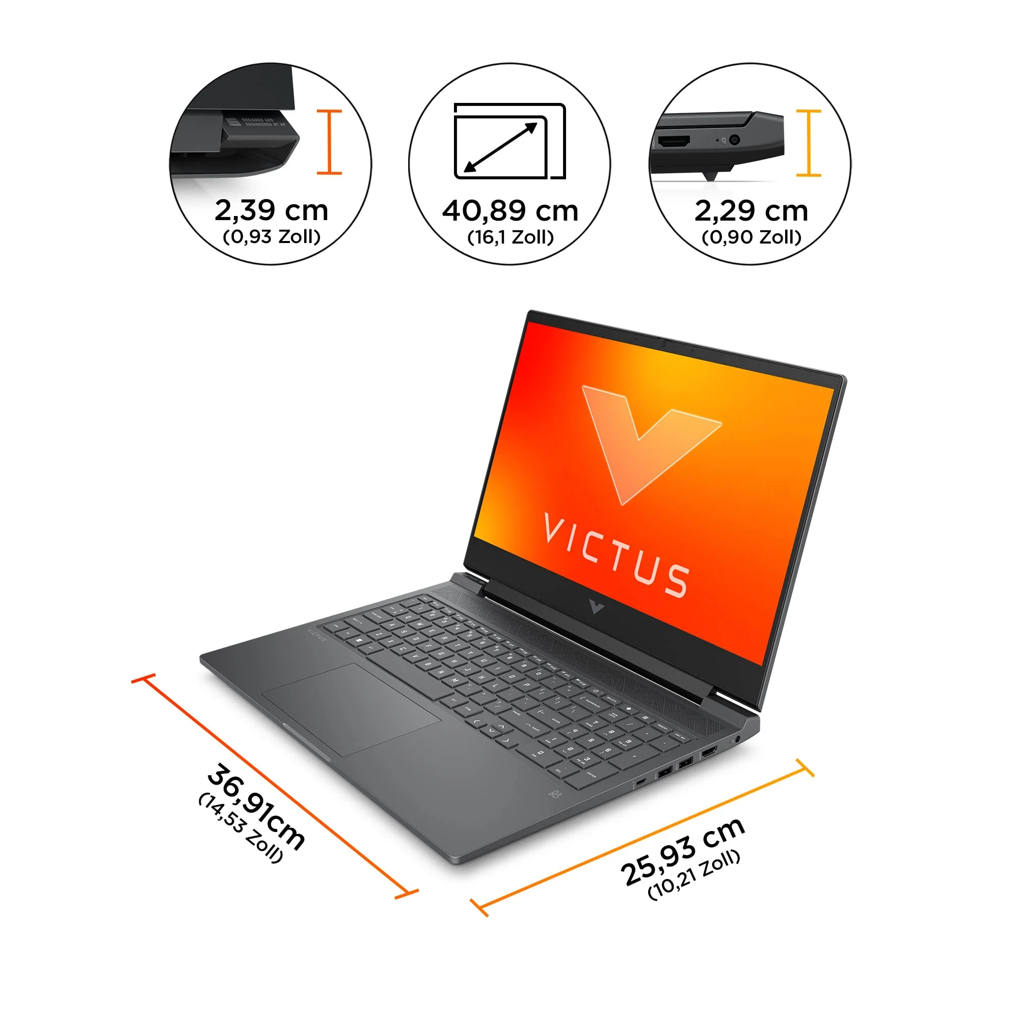 HP Victus Gaming Laptop | 16,1" FHD 144 Hz Display | AMD Ryzen 7-7840HS | 16 GB DDR5 | 512 GB SSD | NVIDIA GeForce RTX 4060 | Windows 11 | QWERTZ | Schwarz | HyperX Pulsefire Haste 2 Wireless Black - Image 10