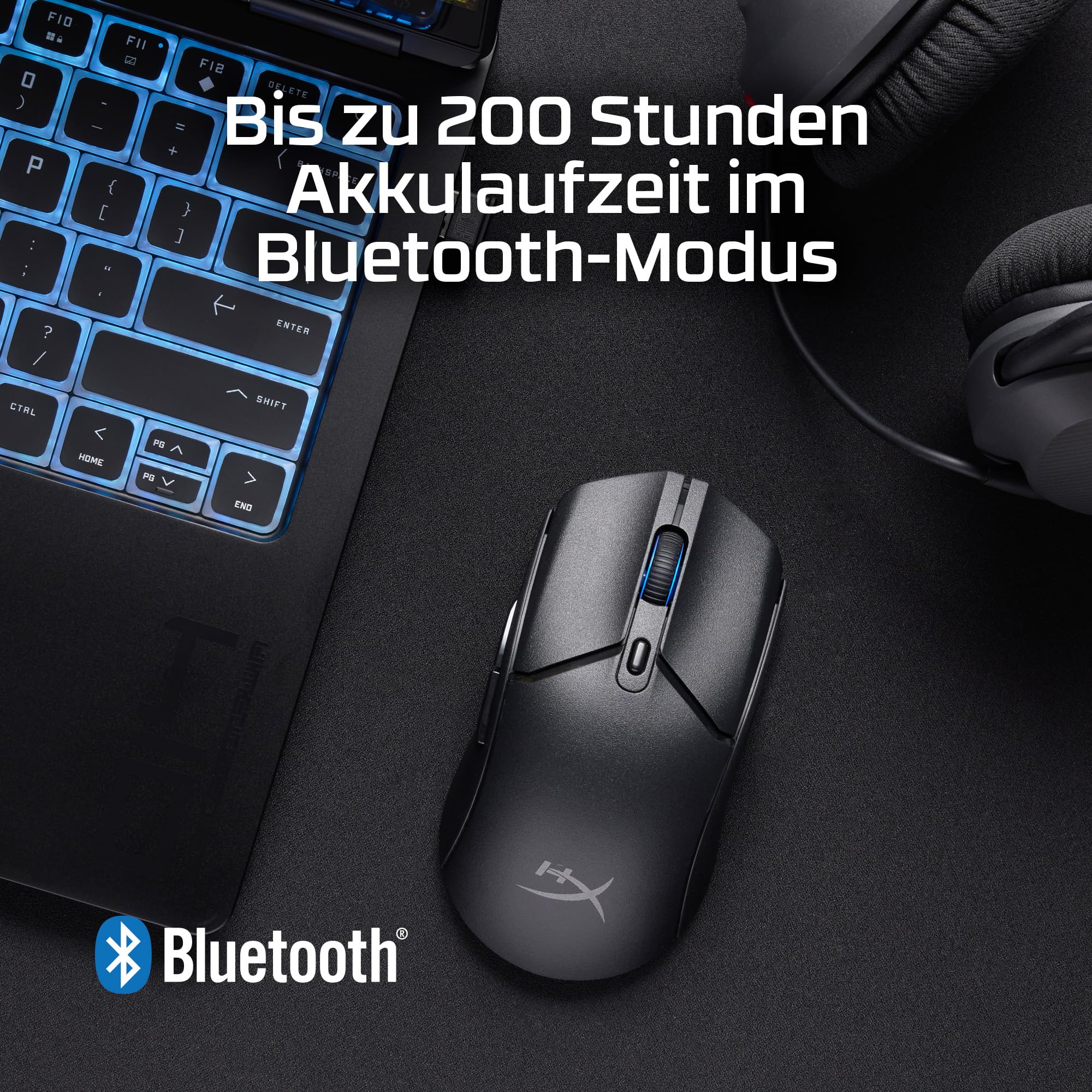 HP Victus Gaming Laptop | 16,1" FHD 144 Hz Display | AMD Ryzen 7-7840HS | 16 GB DDR5 | 512 GB SSD | NVIDIA GeForce RTX 4060 | Windows 11 | QWERTZ | Schwarz | HyperX Pulsefire Haste 2 Wireless Black - Image 3