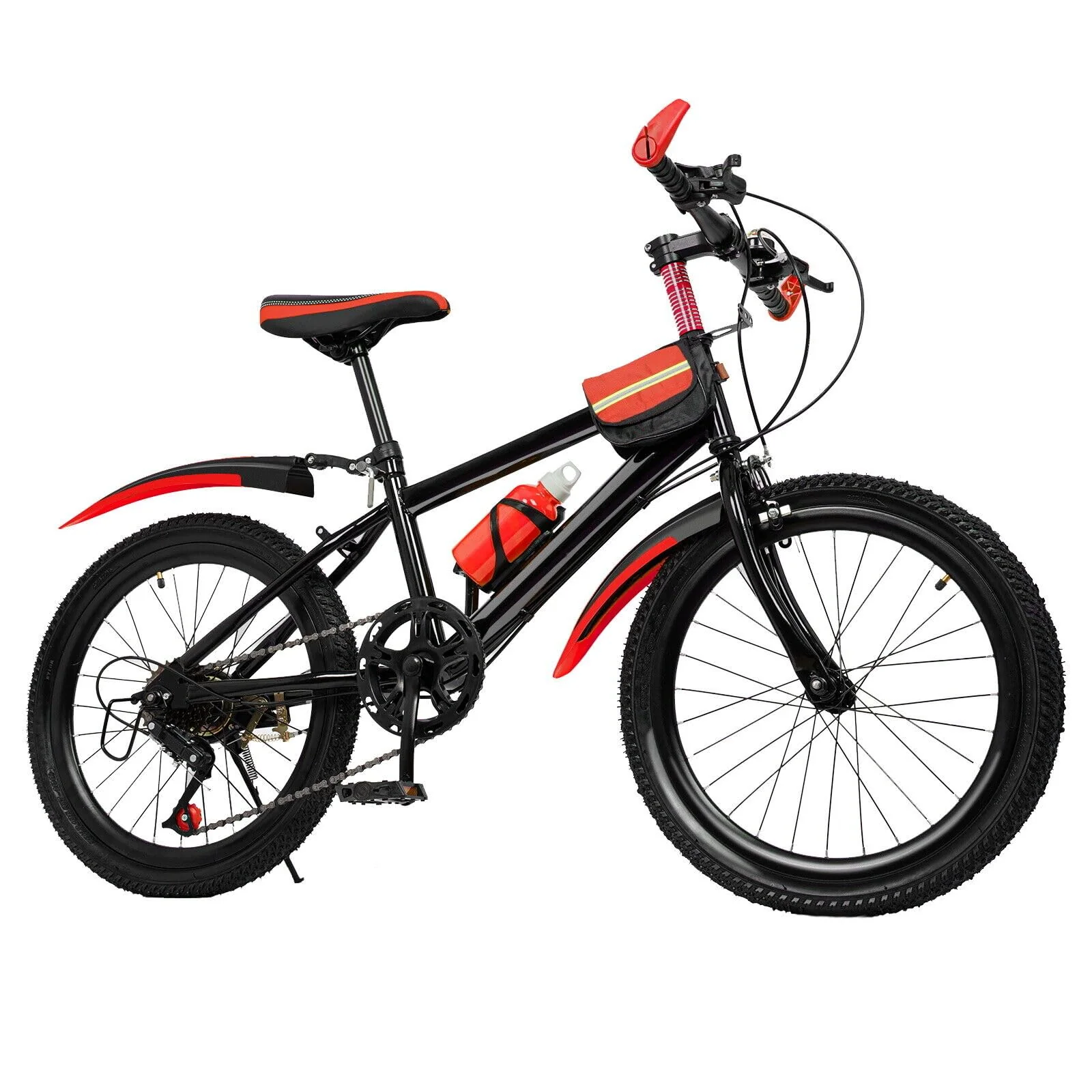 HPDTZ Kinderfahrrad 20 Zoll Fahrrad, Jungenrad Mountainbike, 7 Gang, Höhenverstellbarer Sitz, Stabiles Fahrrad für Kinder 4.26-4.9ft - Image 2