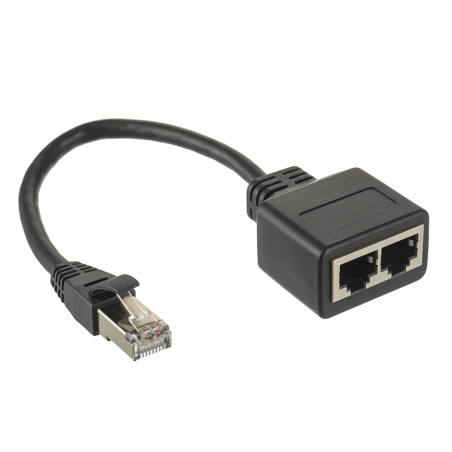 HUAREW RJ45 Splitter Adapter LAN Ethernet Extender 1 männlich zu 2 weiblich Cable für Ethernet Cat5 Cat5e Cat6 Cat7 - Image 3