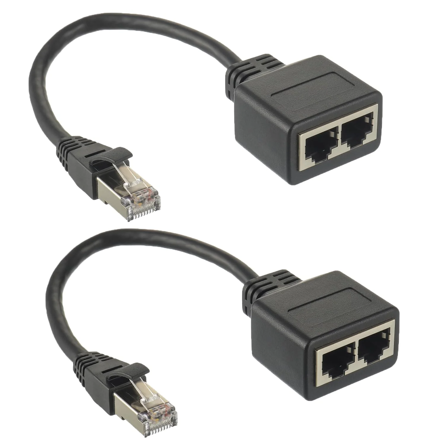 HUAREW RJ45 Splitter Adapter LAN Ethernet Extender 1 männlich zu 2 weiblich Cable für Ethernet Cat5 Cat5e Cat6 Cat7(2 Stück) - Image 6