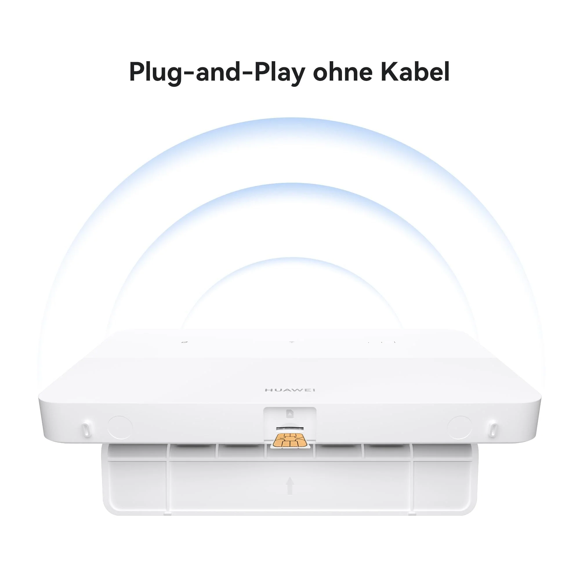 HUAWEI 4G+ Router CPE 5, B636, SIM-LTE-Router, Cat 7+, DL 400 Mbit/s/UL 200 Mbit/s, Wi-Fi 6 AX3000, 4 LAN-Ethernet-Ports, Visualisierte Wi-Fi-Diagnose, Signalabdeckung auf Industrieniveau