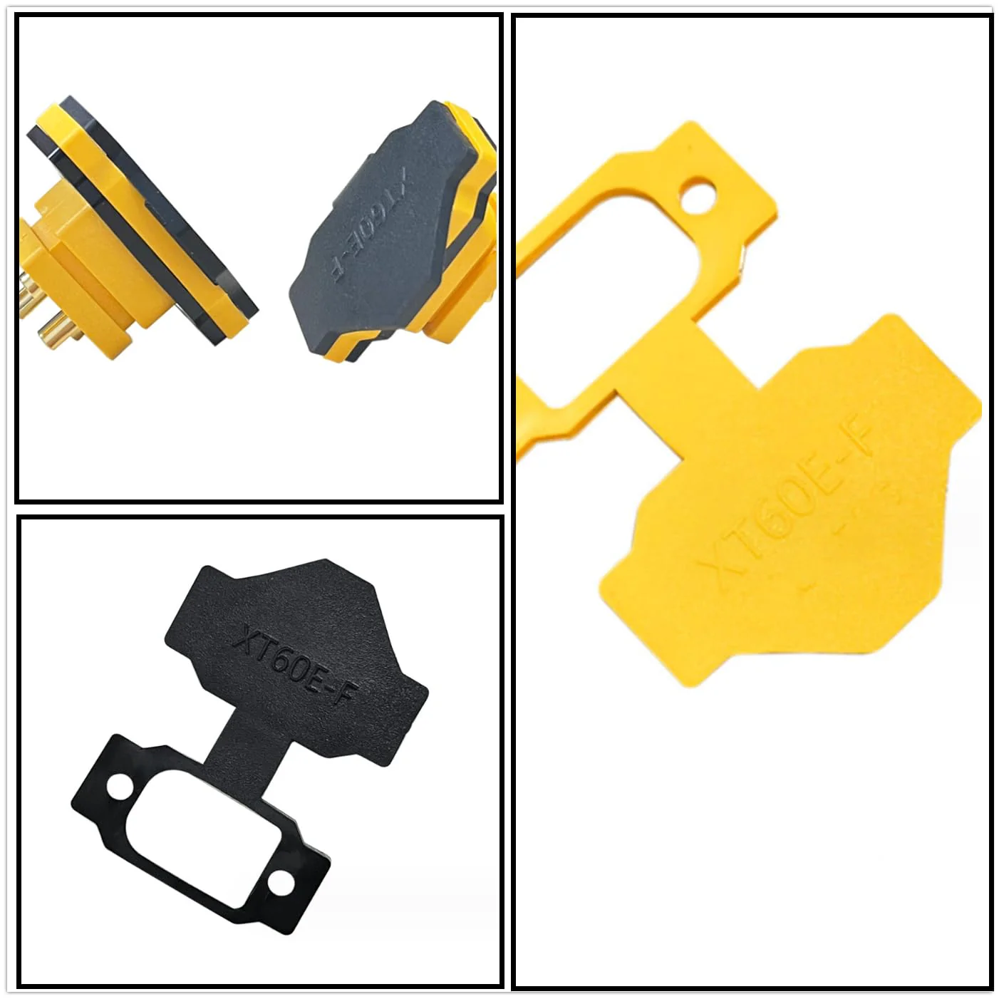 HUAZIZ 10 Paar XT60E-F Hochstrom Einbaustecker mit Gummikappe, Schrauben Wassergeschützt für Lipo Akku XT60 Stecker - Image 7