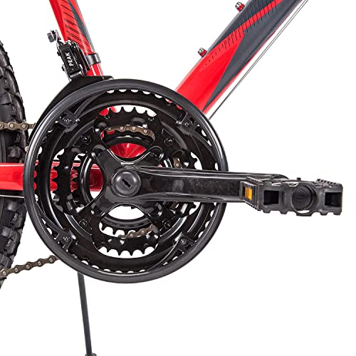 Huffy Jungen Red Stone Mountain Mountainbike, 24 Zoll, 21 SPD, Rot, 61 cm - Image 2