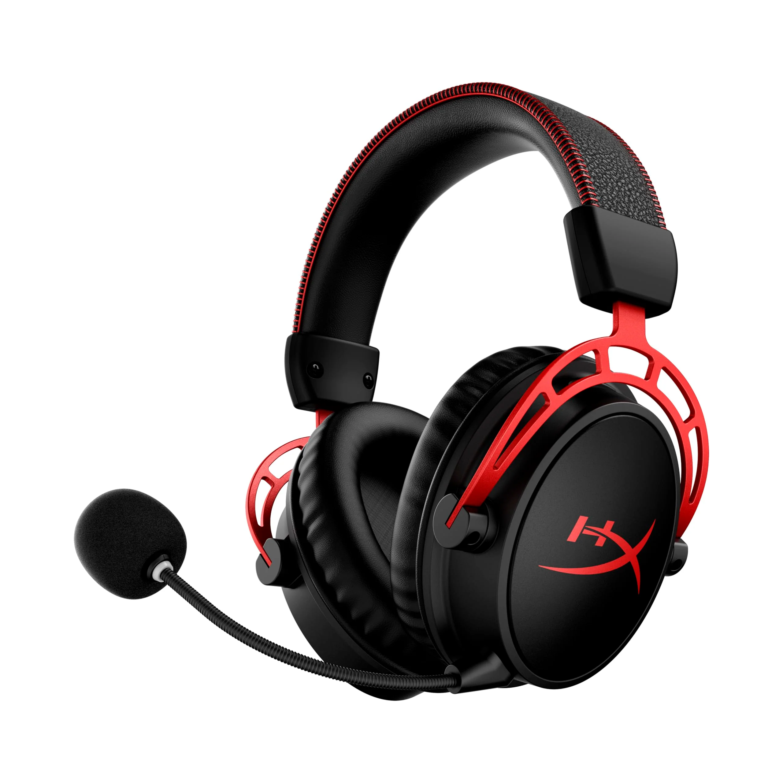 HyperX Cloud Alpha Wireless Gaming-Headset , 300h Akkulaufzeit, DTS Headphone mit 3D Audio, Dual Chamber Treiber, 2,4 GHz kabellos, Abnehmbares Mikrofon mit Geräuschunterdrückung, Schwarz-Rot - Image 10