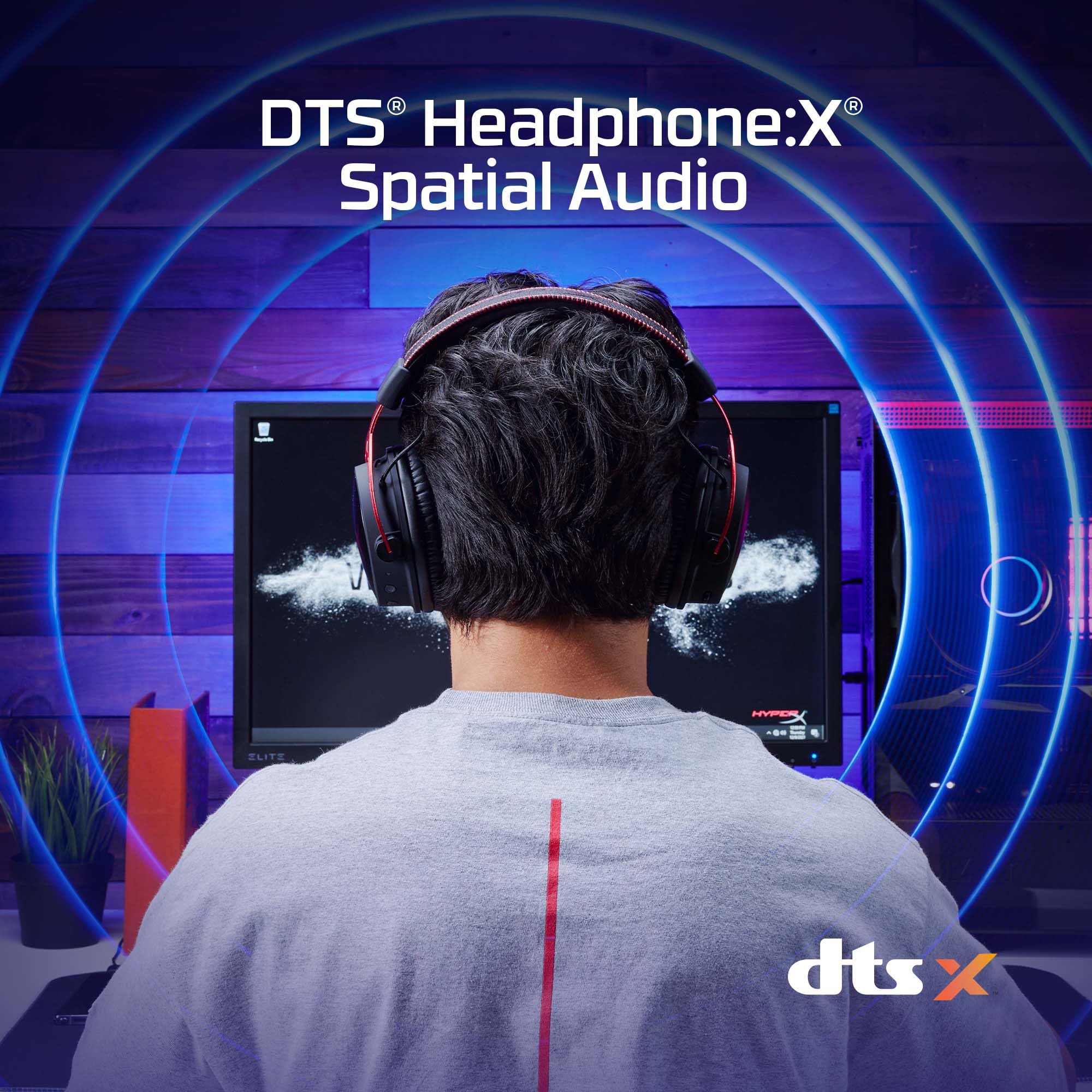 HyperX Cloud Alpha Wireless Gaming-Headset , 300h Akkulaufzeit, DTS Headphone mit 3D Audio, Dual Chamber Treiber, 2,4 GHz kabellos, Abnehmbares Mikrofon mit Geräuschunterdrückung, Schwarz-Rot - Image 6