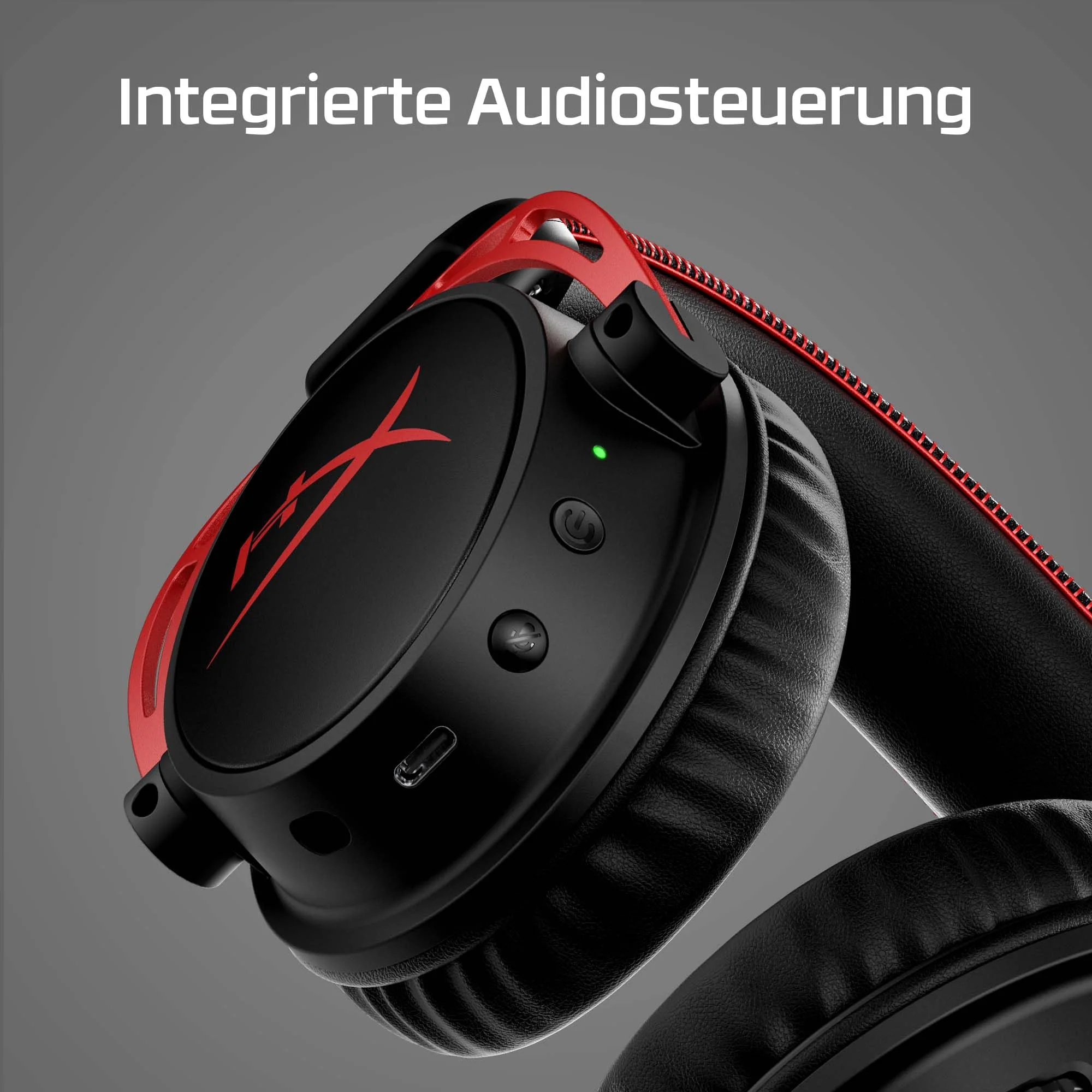 HyperX Cloud Alpha Wireless Gaming-Headset , 300h Akkulaufzeit, DTS Headphone mit 3D Audio, Dual Chamber Treiber, 2,4 GHz kabellos, Abnehmbares Mikrofon mit Geräuschunterdrückung, Schwarz-Rot - Image 7