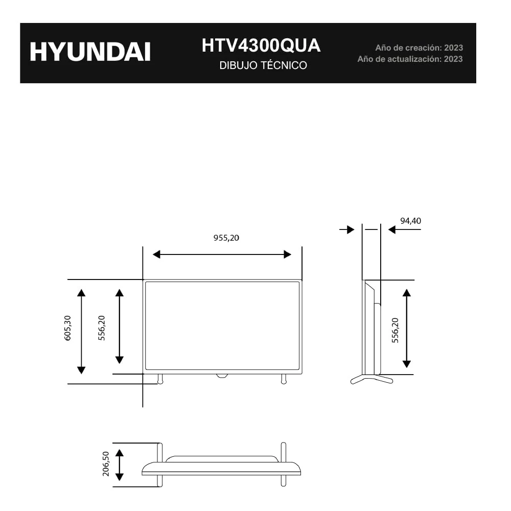 Hyundai Smart TV QLED 43 HTV4300QUA Ultra HD DVBT2-S2 F schwarz Android 13.0 Fernbedienung mit Direktzugriff auf Apps - Image 4