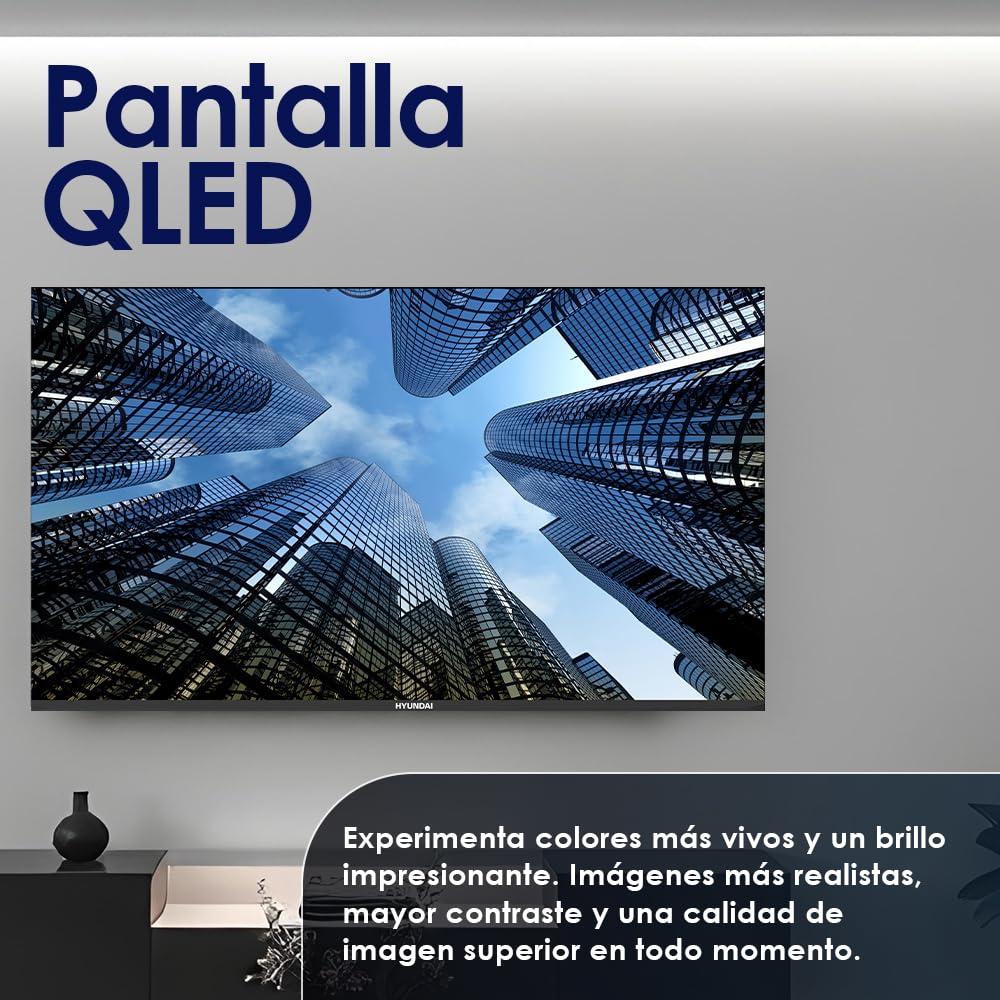 Hyundai Smart TV QLED 43 HTV4300QUA Ultra HD DVBT2-S2 F schwarz Android 13.0 Fernbedienung mit Direktzugriff auf Apps - Image 9
