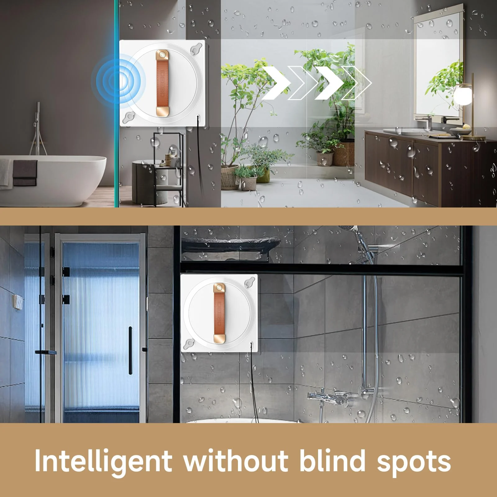 iDEEBO G500 Fensterputzroboter, Effizienter Intelligente Fenstersauger, Beidseitiges Sprühsystem, Automatische Wegplanung, Fensterputzer mit Auslaufsicherem Wassertank - Image 2