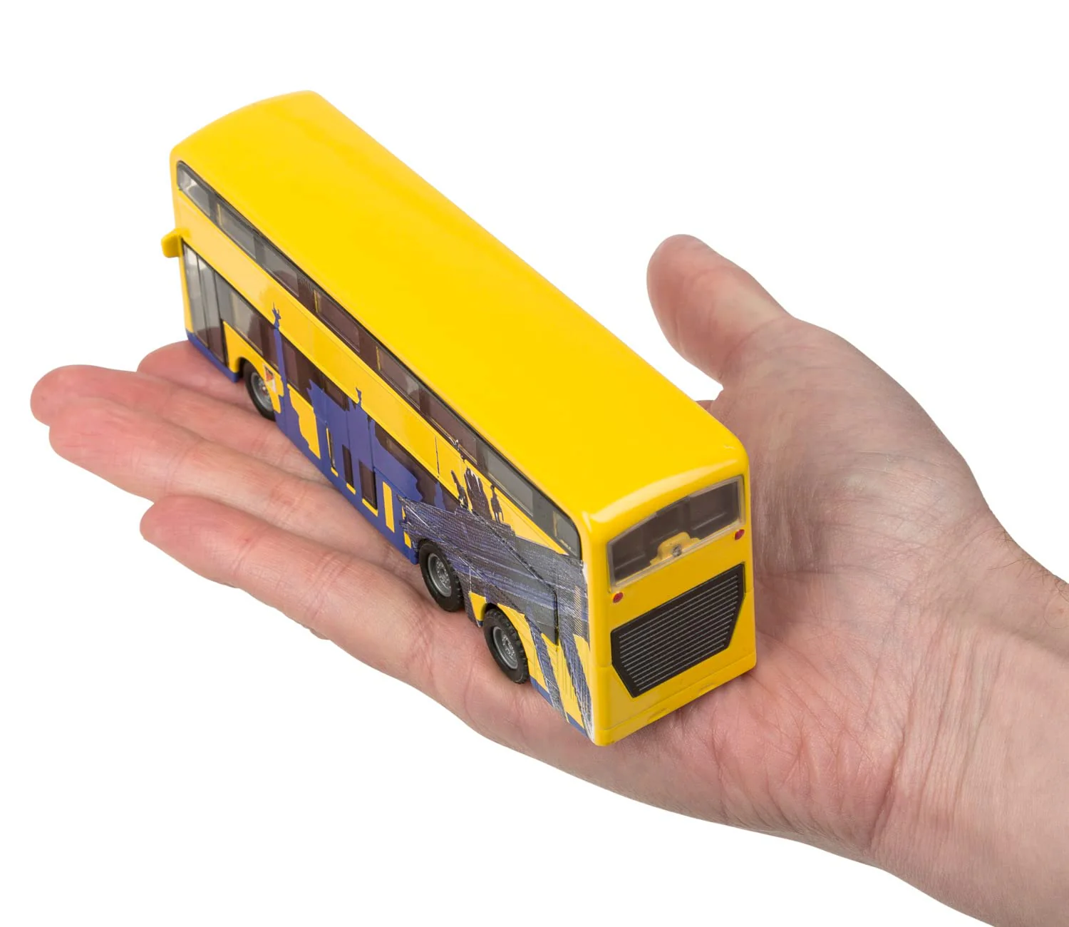 Idena 40107 - Modellbus Berliner Doppeldecker, mit Rückzugmotor, ca. 18,5 x 13,5 x 4,5 cm, gelb, als Spielzeug, typisches Souvenir oder beliebtes Sammlerstück - Image 7