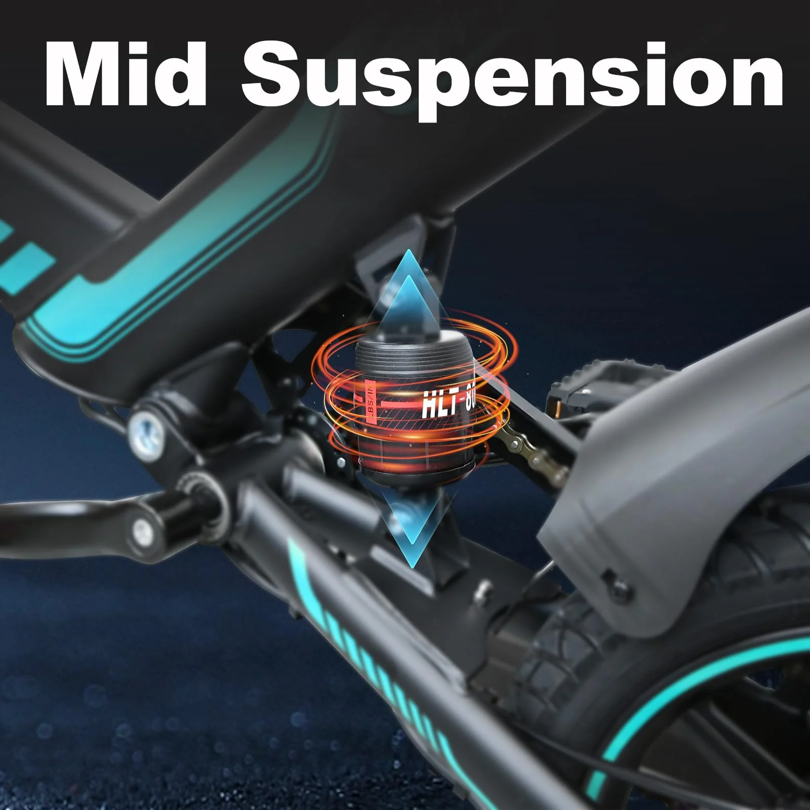 IDMD 14 Zoll E-Bike Klappbar, 36V 10,4Ah Akku und Bis 45 km Reichweite, 250W Motor, Einstellbarer Höhe Mini Elektro-Klapprad für Stadt & Pendler Damen und Herren (Blau) - Image 6