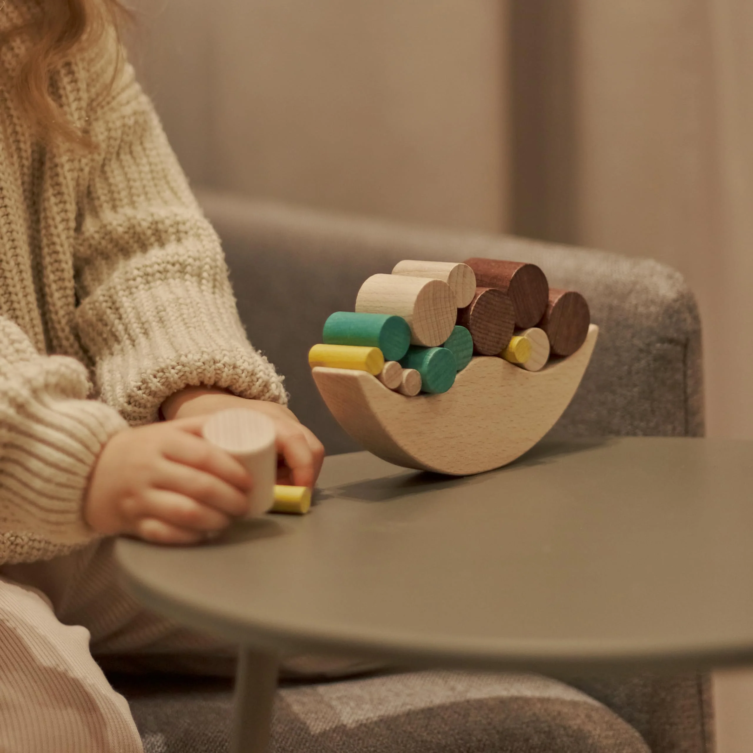 Igroteco® Mond-Balancierer 16 Teile aus Holz – Pädagogisches Lernspielzeug zur Förderung von Motorik, Konzentration & Kreativität für Kinder - Image 6