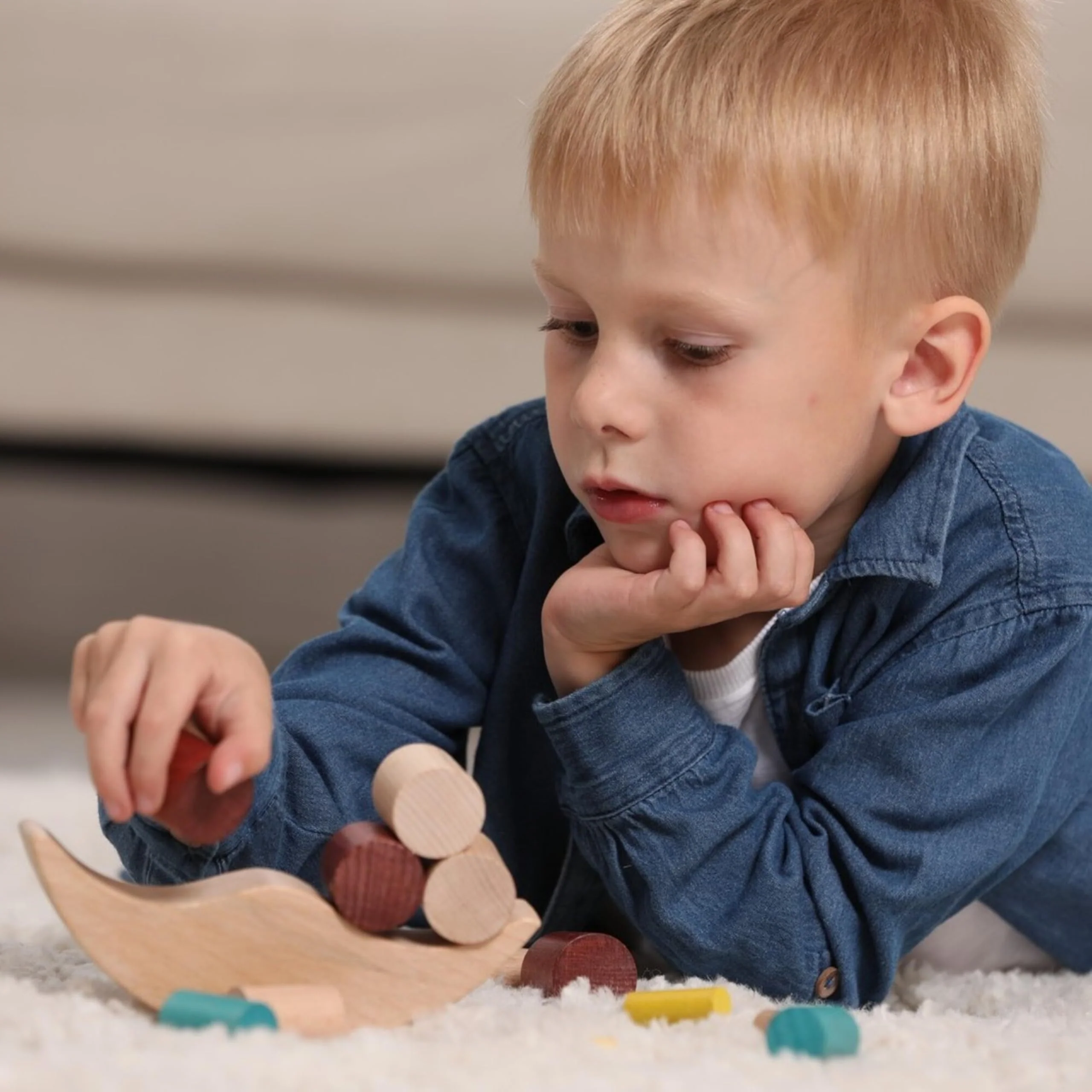 Igroteco® Mond-Balancierer 16 Teile aus Holz – Pädagogisches Lernspielzeug zur Förderung von Motorik, Konzentration & Kreativität für Kinder - Image 8