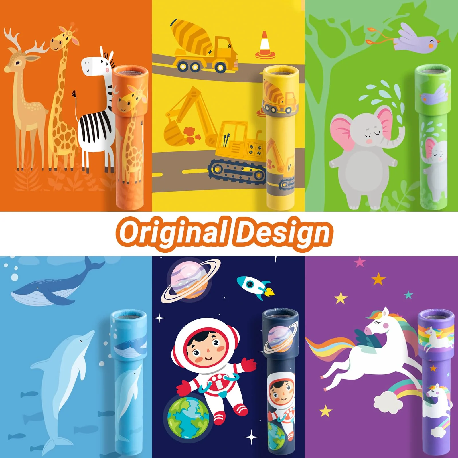 iKeelo 12 Stück Klassisches Kaleidoskope Kinder, Kindergeburtstag Gastgeschenke, Retro Kaleidoskop Mitgebsel für Kindergeburtstag, Weihnachten, Schule und Klassenzimmer Preise - Image 4