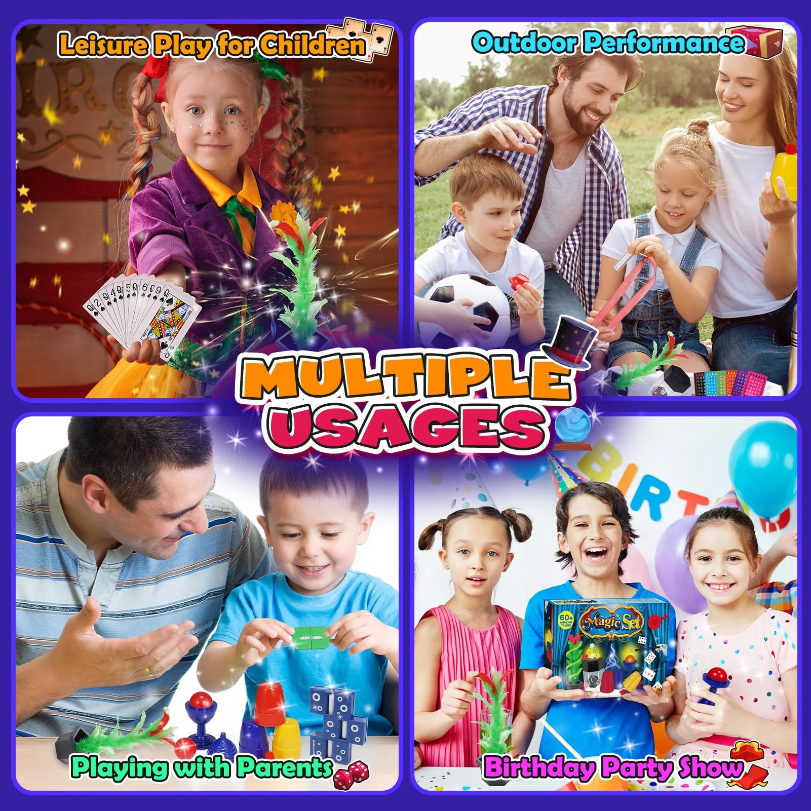 iKidiki Zauberkasten Kinder ab 6 7 8 9 10, Spielzeug ab 6 7 8 9 10 Jahre Jungen Mädchen Zaubertricks Kinder mit Zauberstab Geburtstag Geschenk Junge Mädchen 6-10 Jahre 60+ Magic Tricks - Image 3
