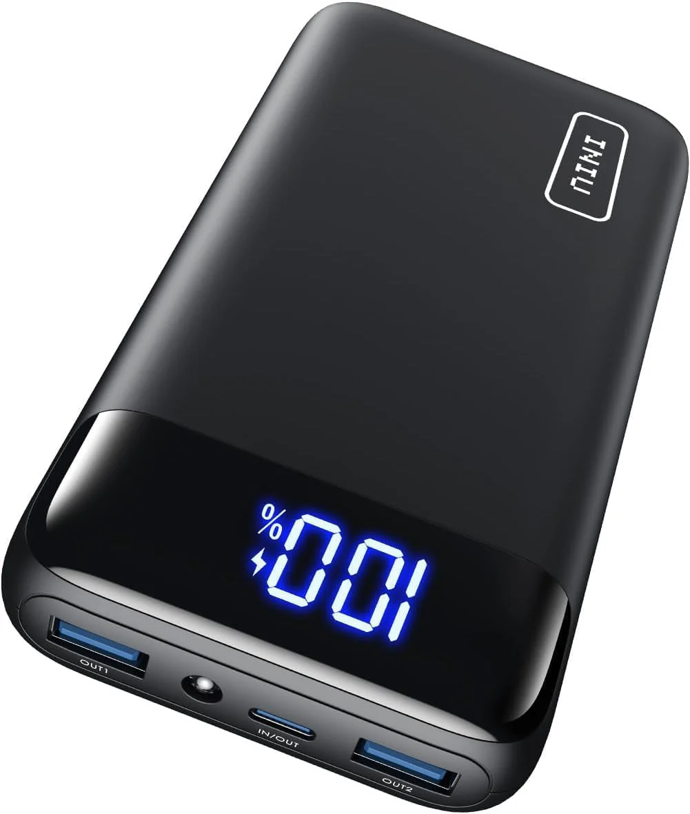 INIU Powerbank, Kompakte LED-Anzeige 20000mAh Externer Akku mit Dualer 3A Ausgängen und USB-C Eingang, Power Bank für Handy iPhone 16 15 14 13 12 11 X 8 Xiaomi iPad Tablet Laptop-Akkus - Image 2