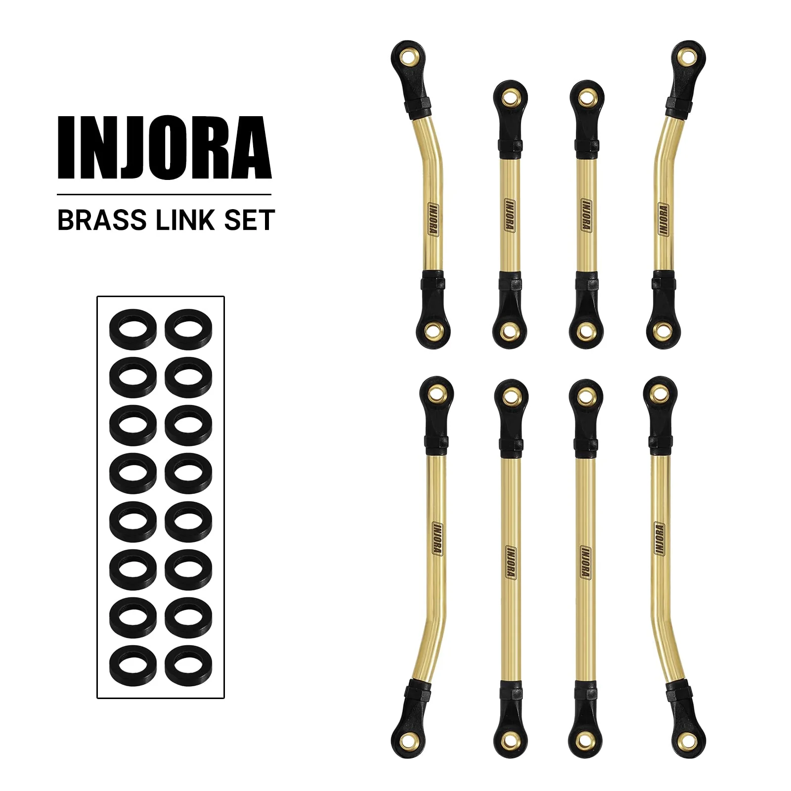 INJORA Messing High Clearance Links Set für TRX4M Defender Bronco 1/18 RC Crawler Upgrade Teile,8 Stück (4M-20) - Image 7